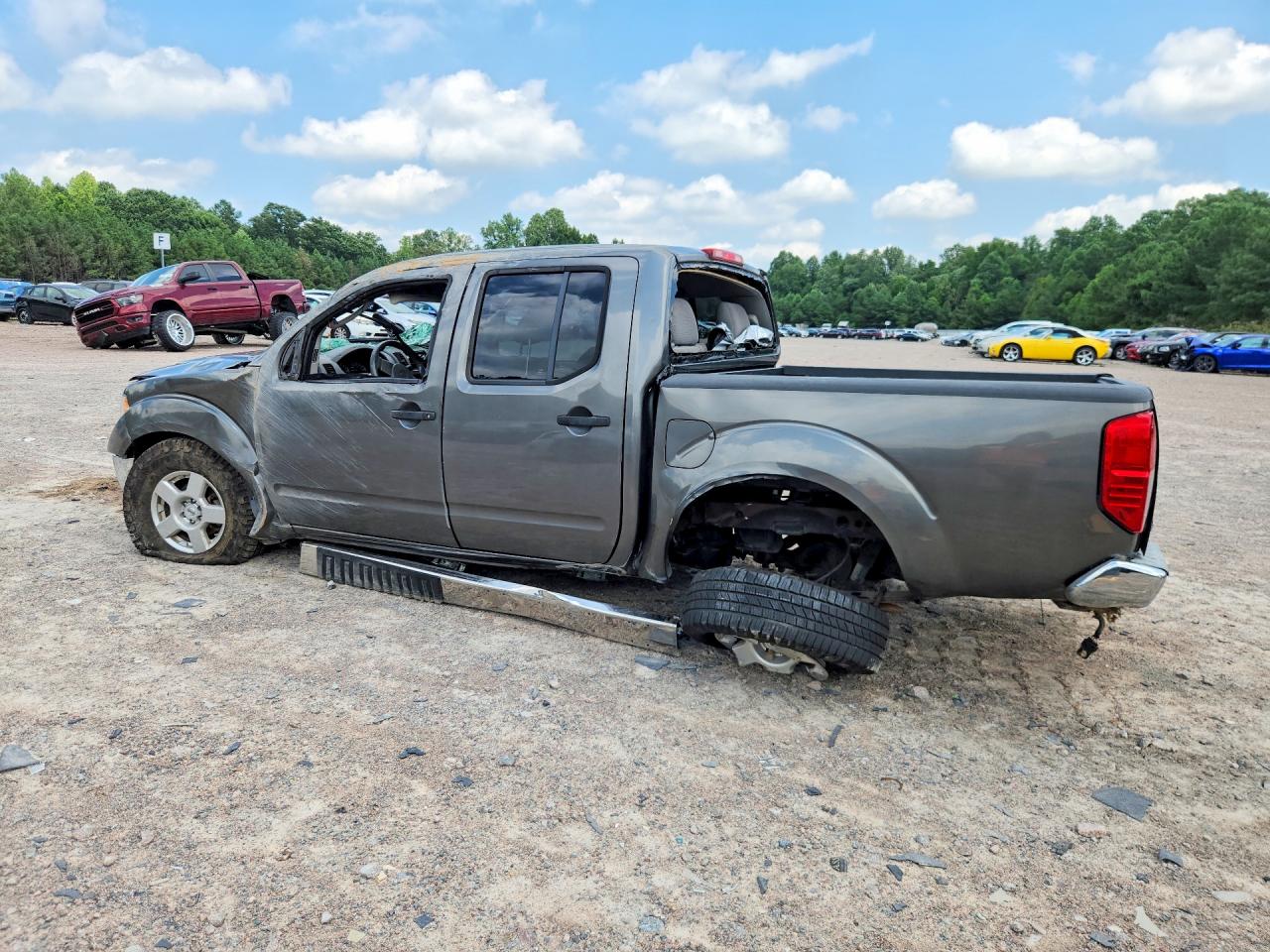 2008 Nissan Frontier Se V6 Gray vin: 1N6AD07UX8C443006
