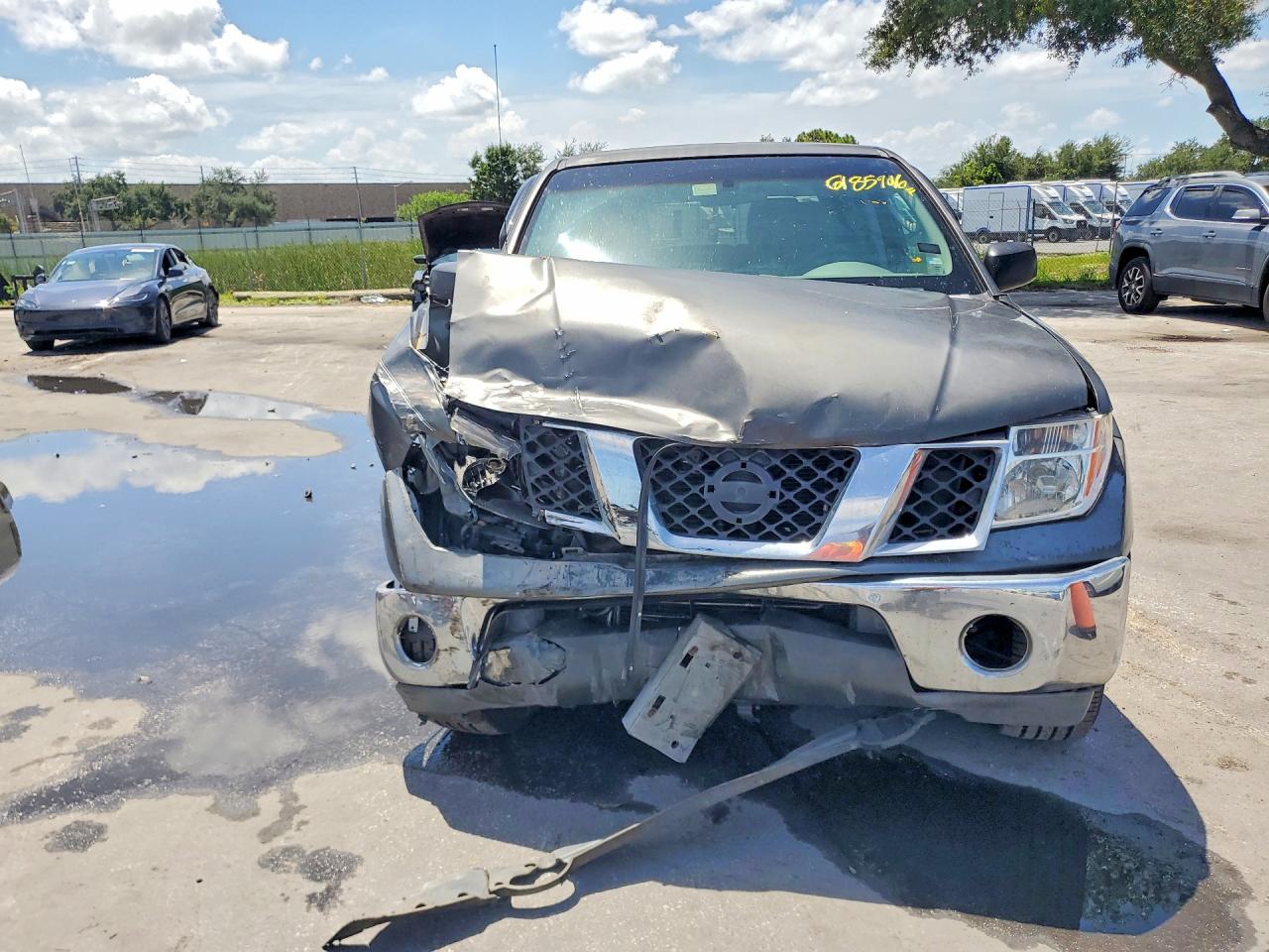 2008 Nissan Frontier Se V6 Серый vin: 1N6AD07UX8C449808