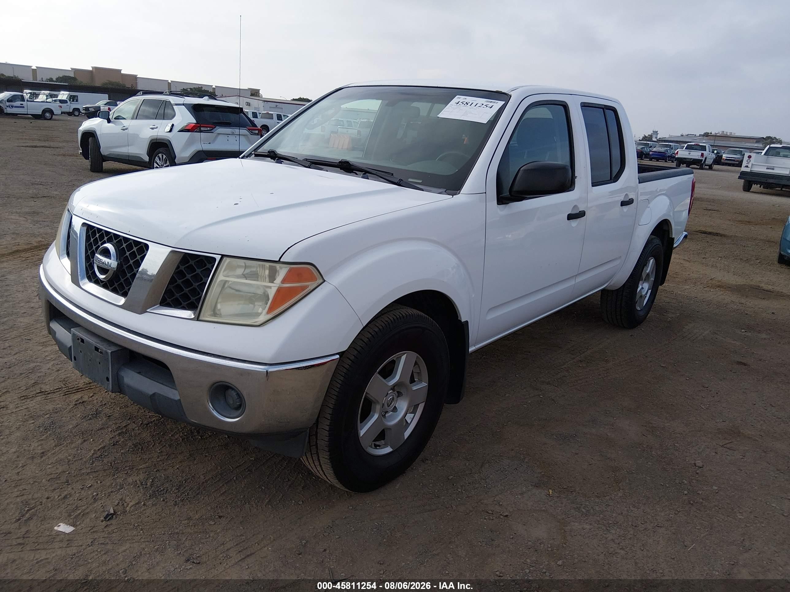 2008 Nissan Frontier Se Белый vin: 1N6AD07W08C419654