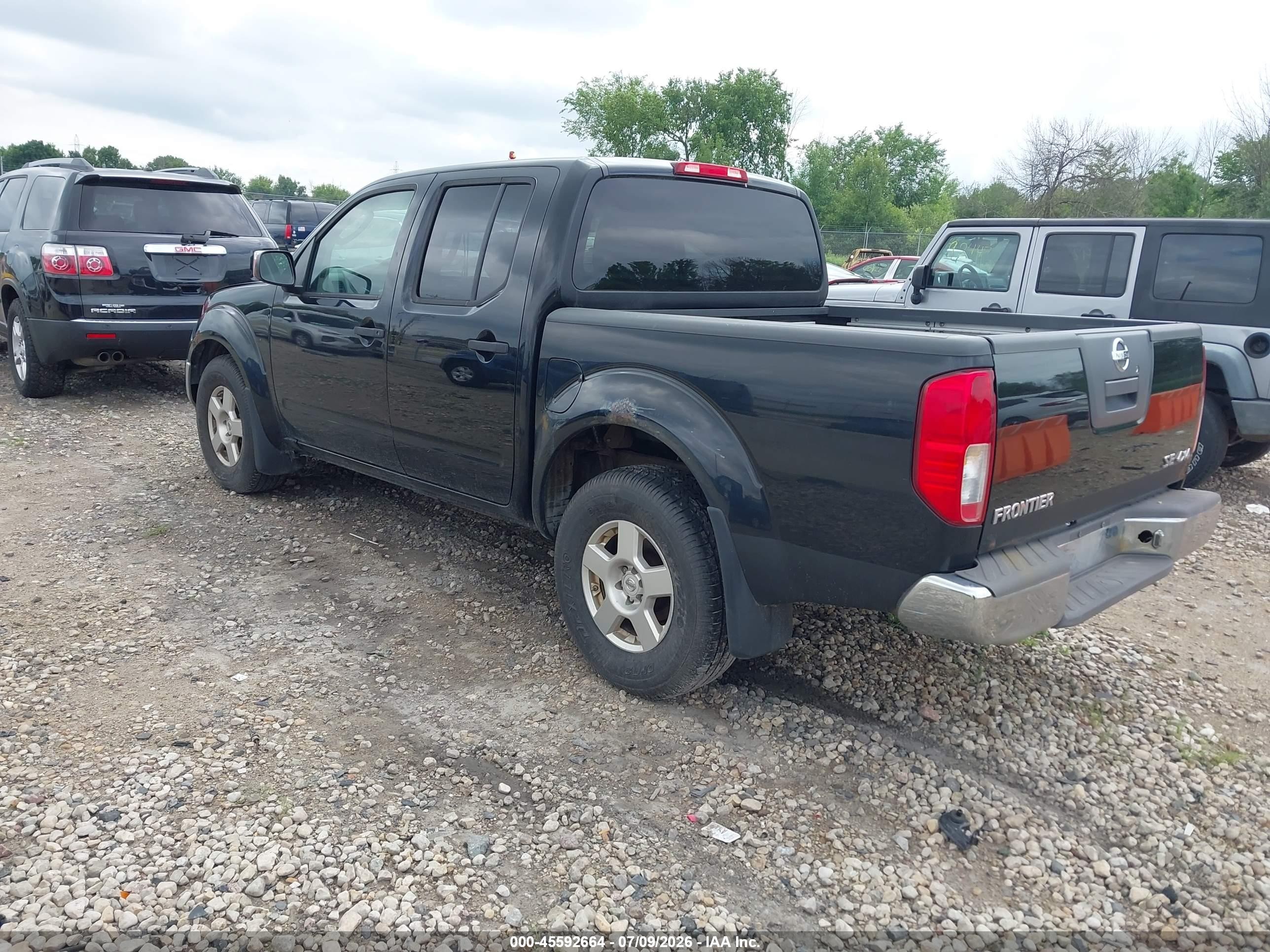 2008 Nissan Frontier Se Black vin: 1N6AD07W08C437264