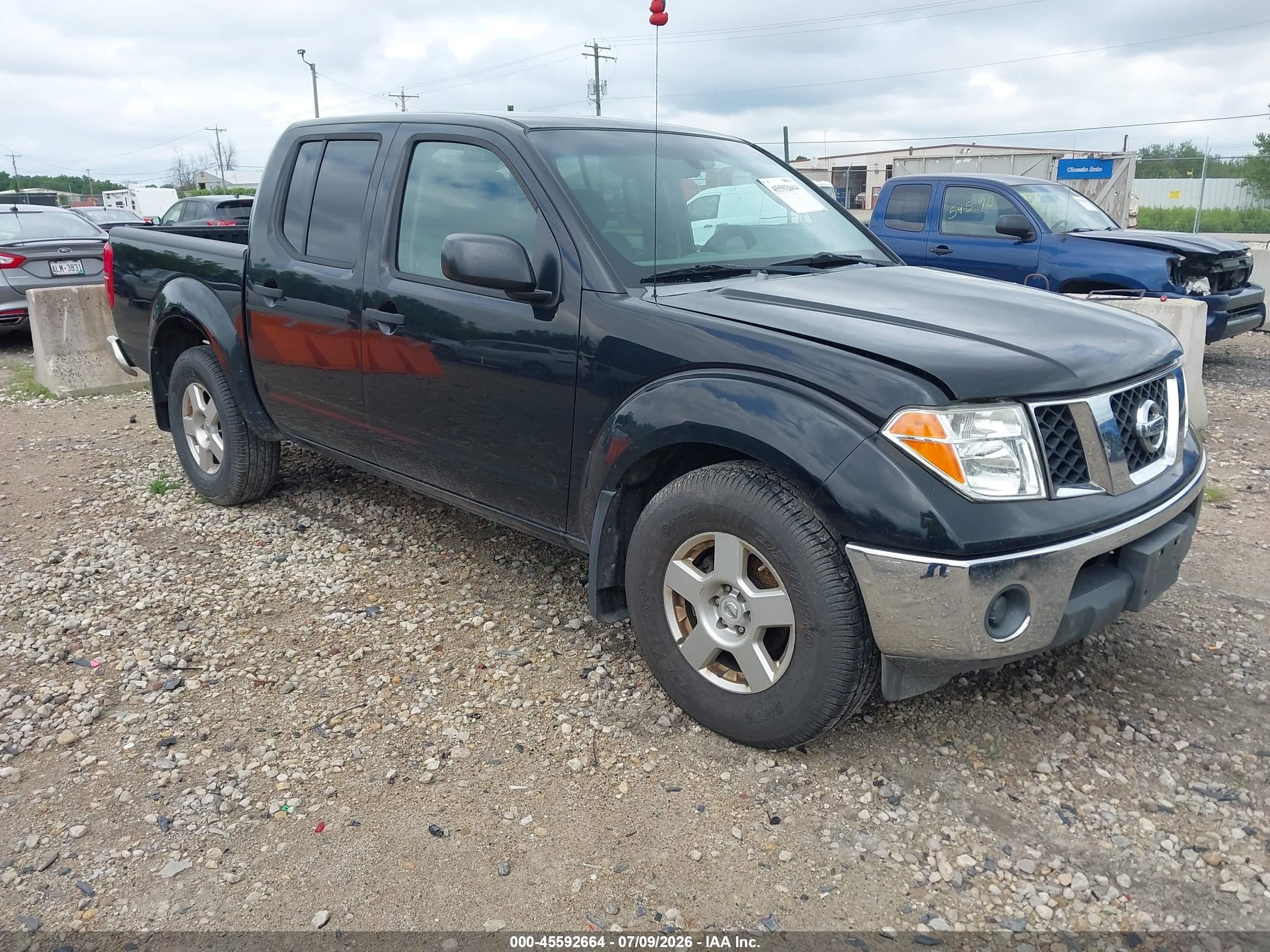 2008 Nissan Frontier Se Black vin: 1N6AD07W08C437264