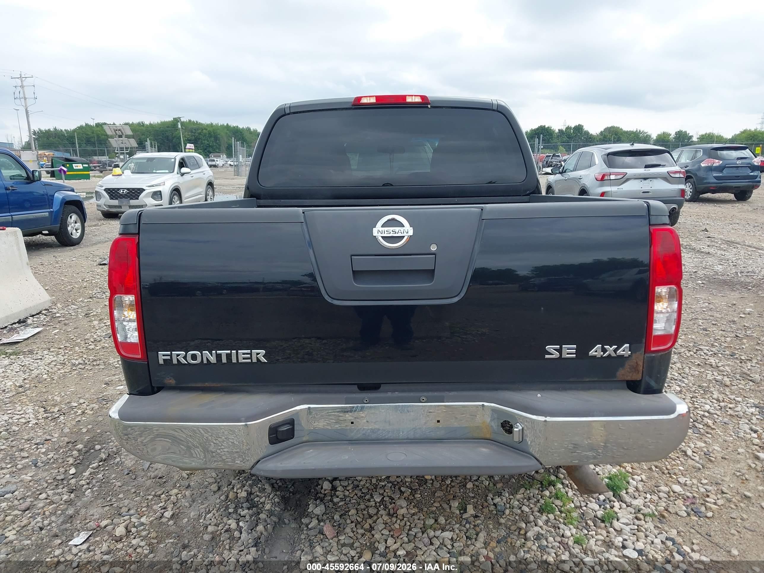 2008 Nissan Frontier Se Black vin: 1N6AD07W08C437264