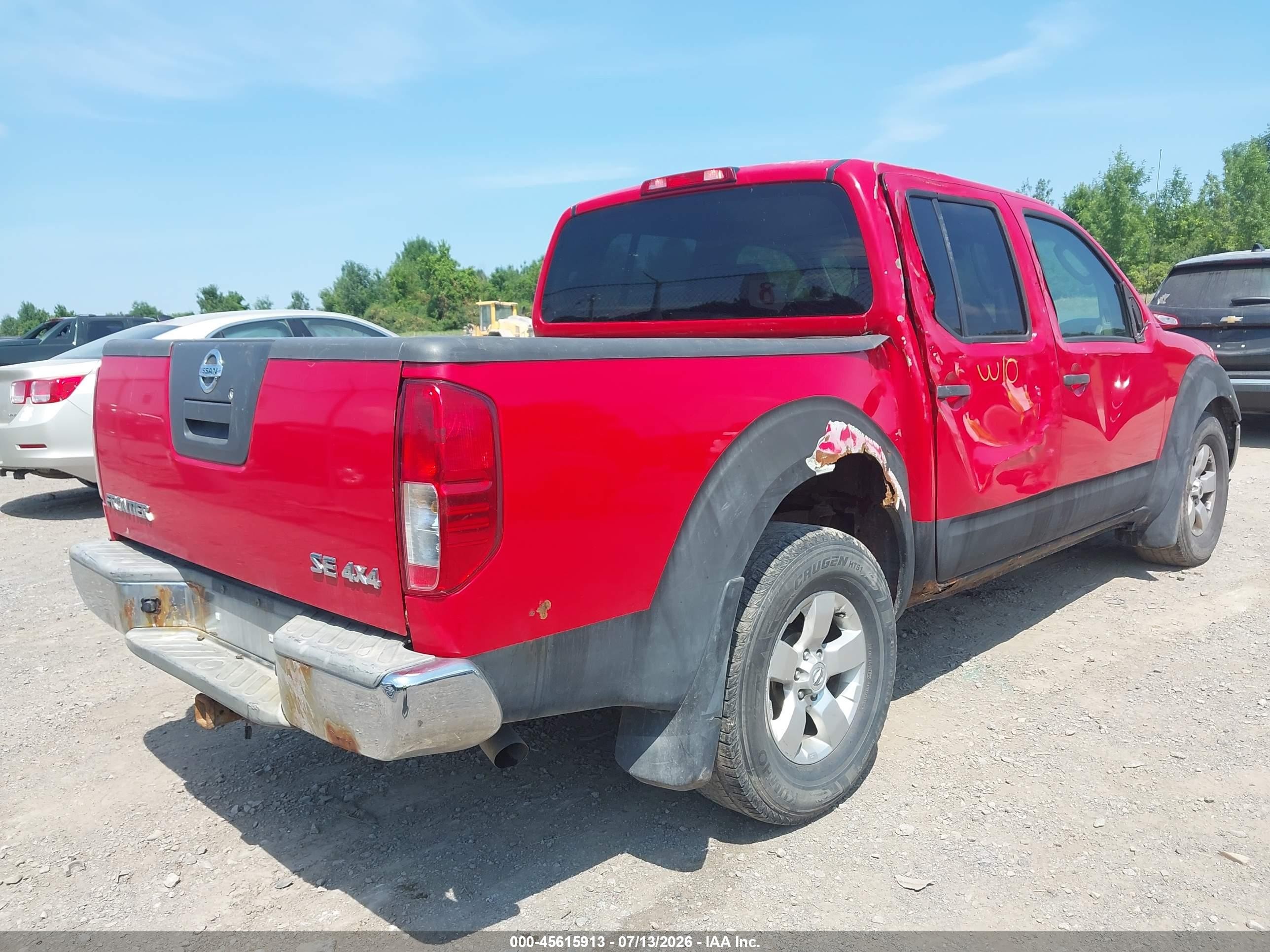 2009 Nissan Frontier Se Red vin: 1N6AD07W09C414312