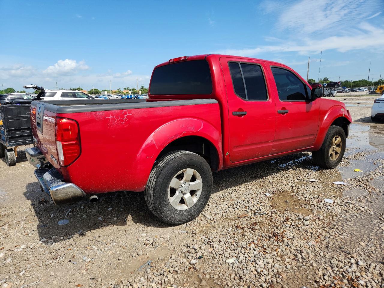 2009 Nissan Frontier Crew Cab Se Red vin: 1N6AD07W09C417372