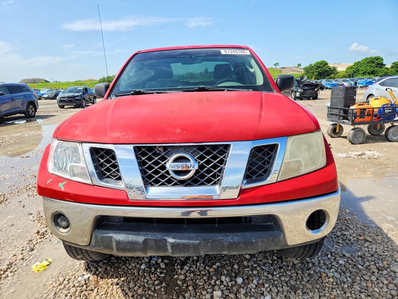 2009 Nissan Frontier Crew Cab Se Red vin: 1N6AD07W09C417372