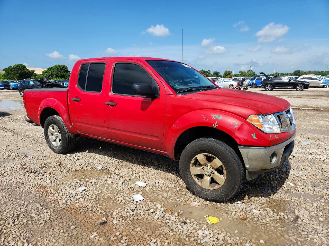 2009 Nissan Frontier Crew Cab Se Red vin: 1N6AD07W09C417372