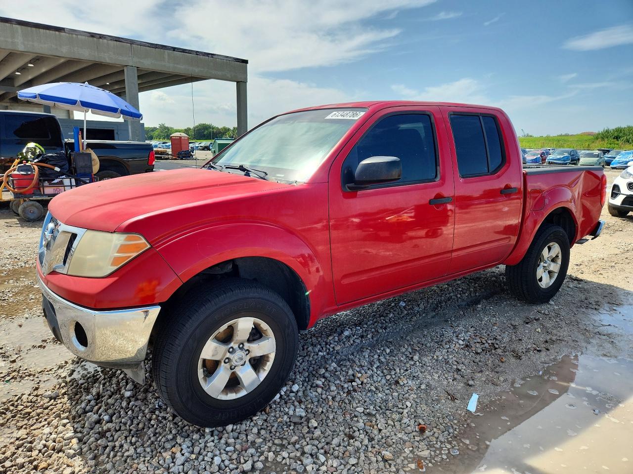 2009 Nissan Frontier Crew Cab Se Red vin: 1N6AD07W09C417372