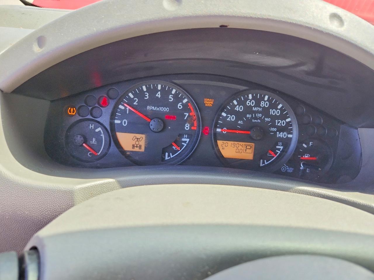 2009 Nissan Frontier Crew Cab Se Red vin: 1N6AD07W09C417372