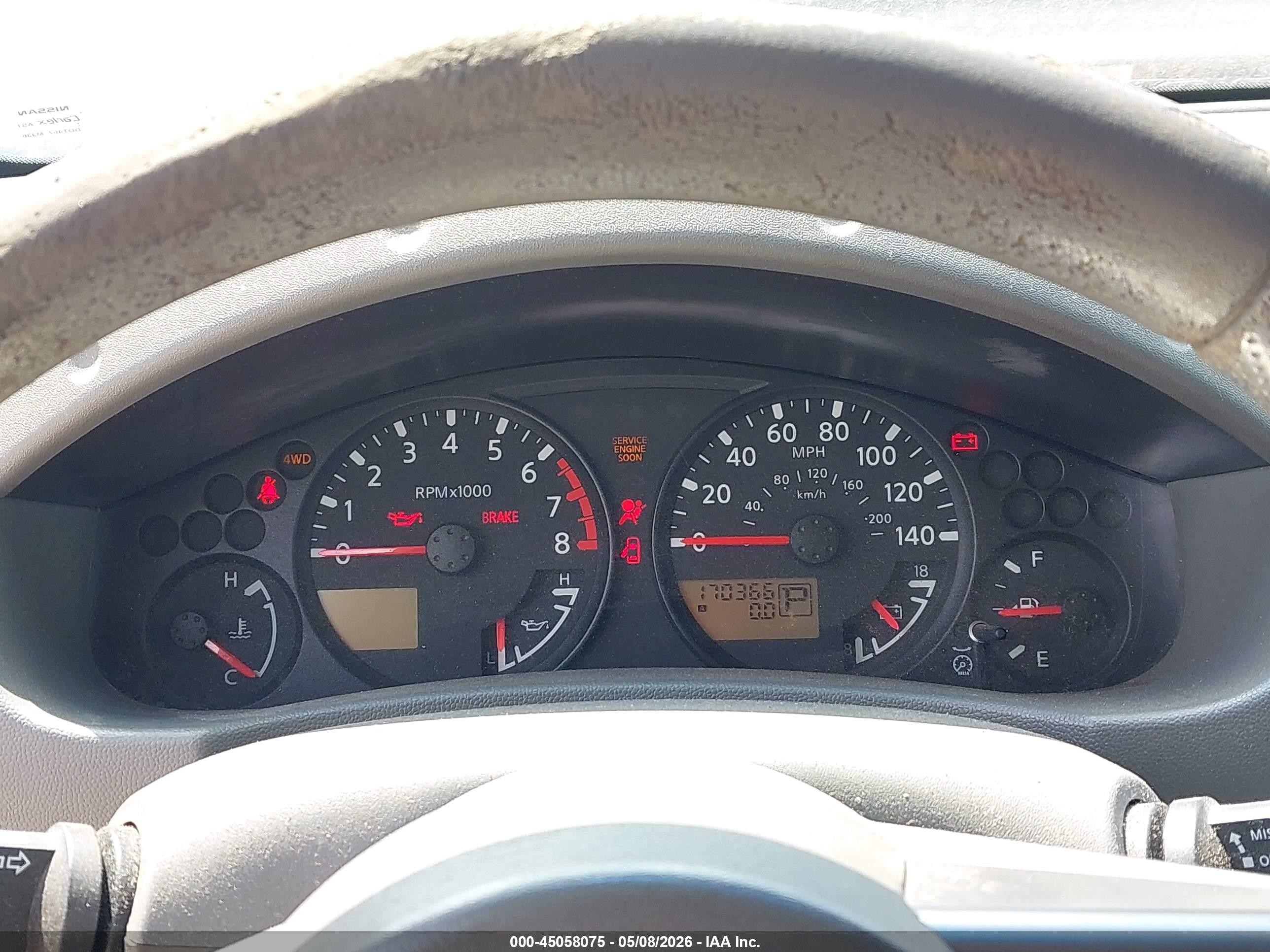 2005 Nissan Frontier Se Black vin: 1N6AD07W15C459916