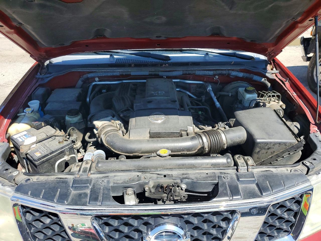 2008 Nissan Frontier Se V6 Red vin: 1N6AD07W18C412499