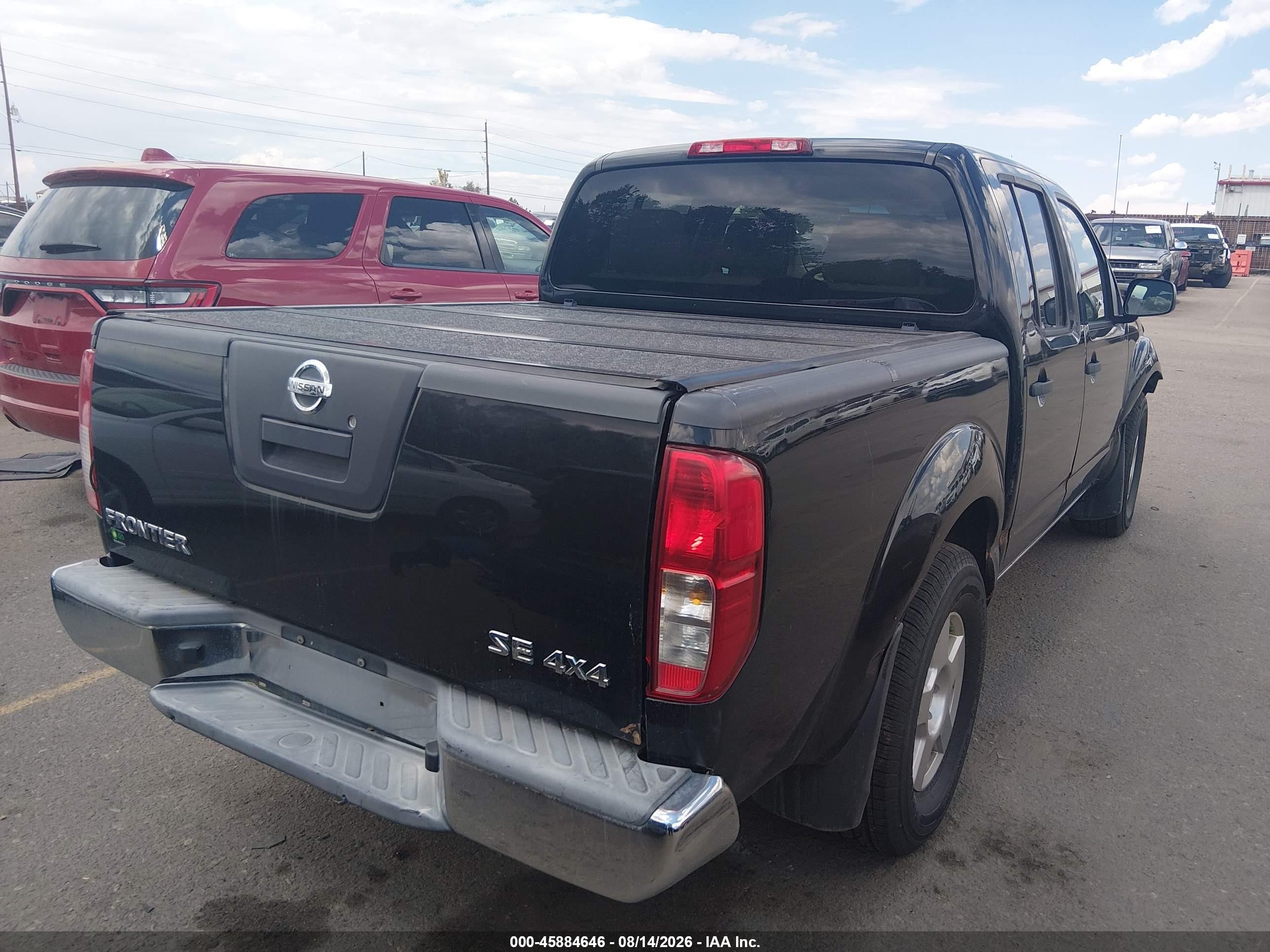2008 Nissan Frontier Se Красный vin: 1N6AD07W18C451190