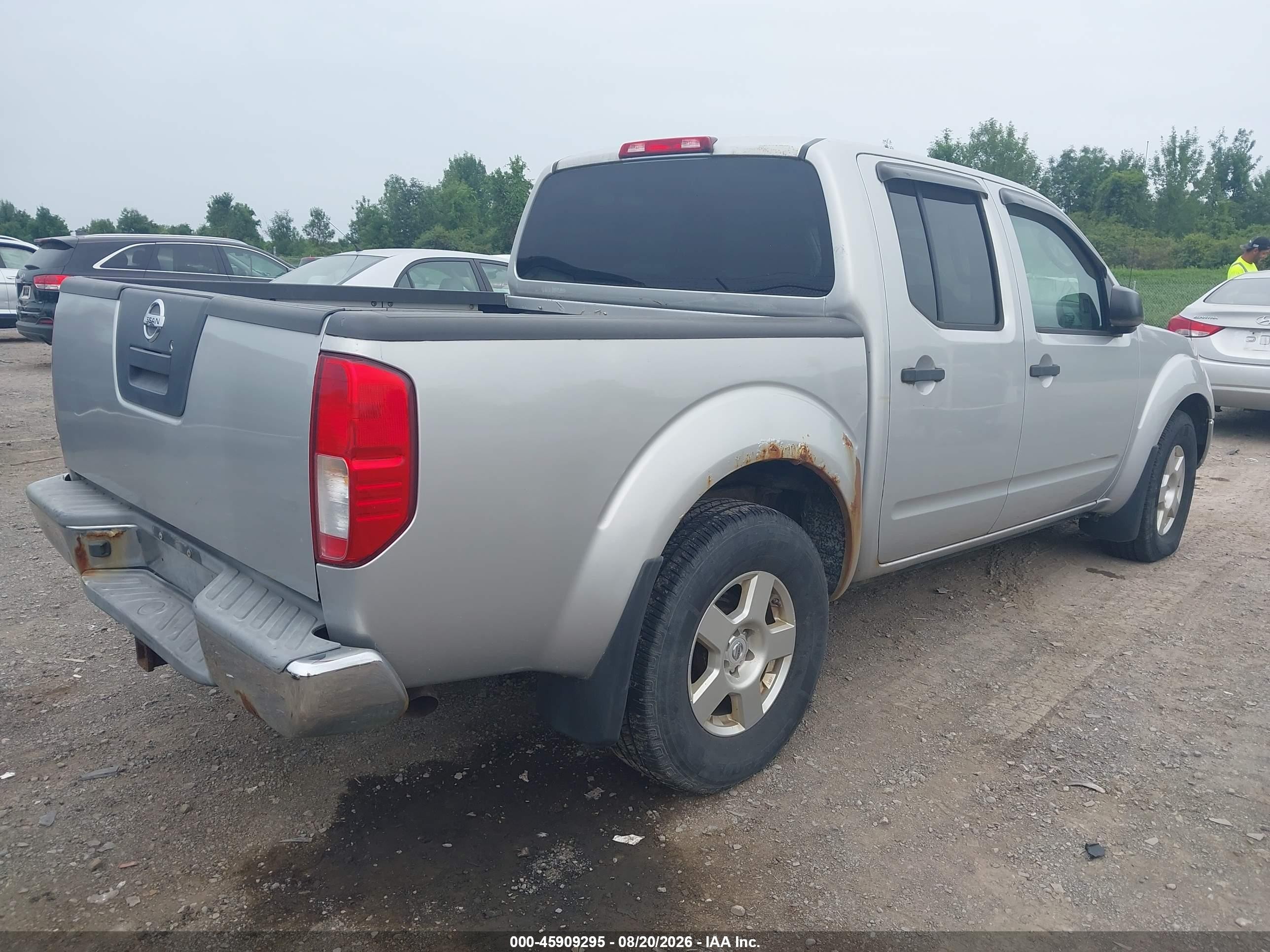 2008 Nissan Frontier Se Silver vin: 1N6AD07W28C430073