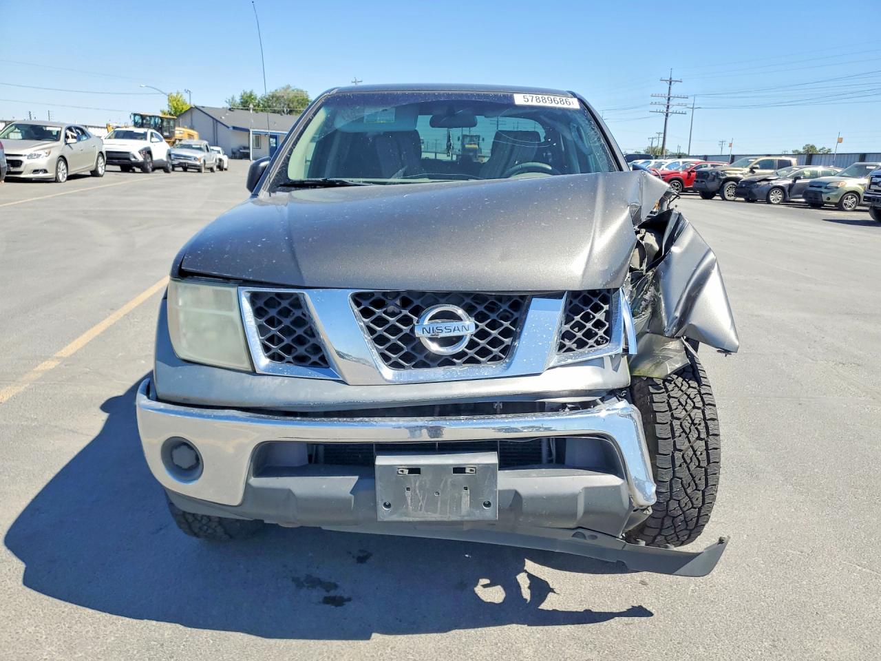 2008 Nissan Frontier Se V6 Gray vin: 1N6AD07W38C409104