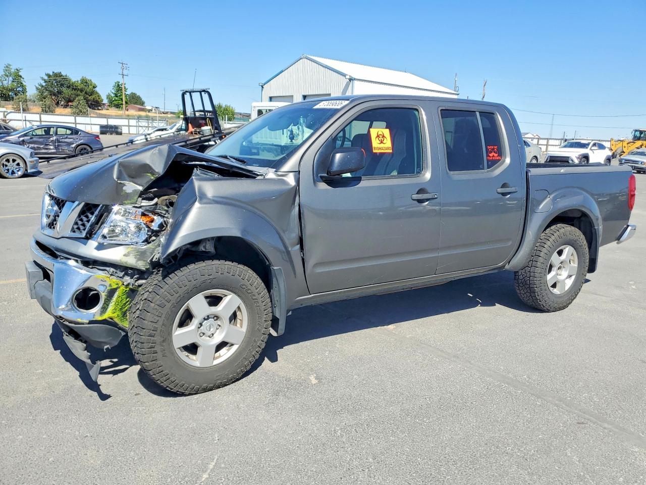 2008 Nissan Frontier Se V6 Gray vin: 1N6AD07W38C409104