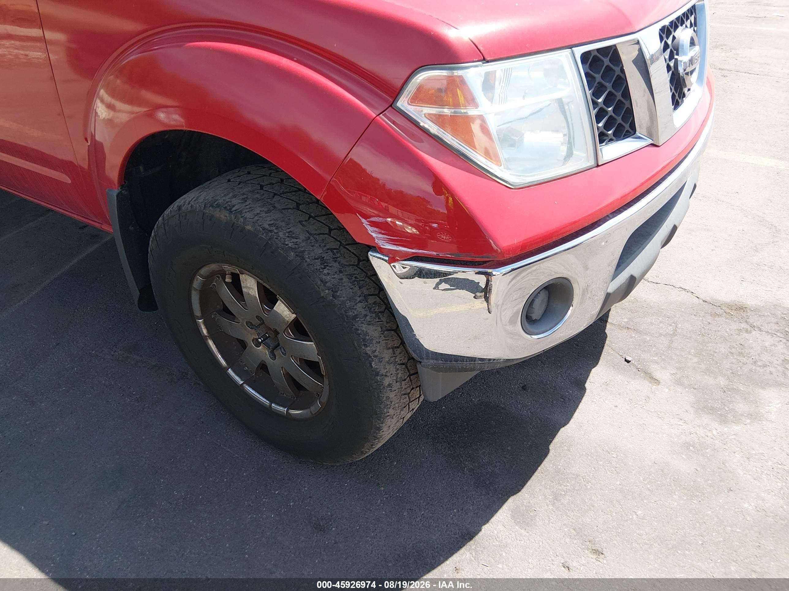 2006 Nissan Frontier Se Red vin: 1N6AD07W46C448359