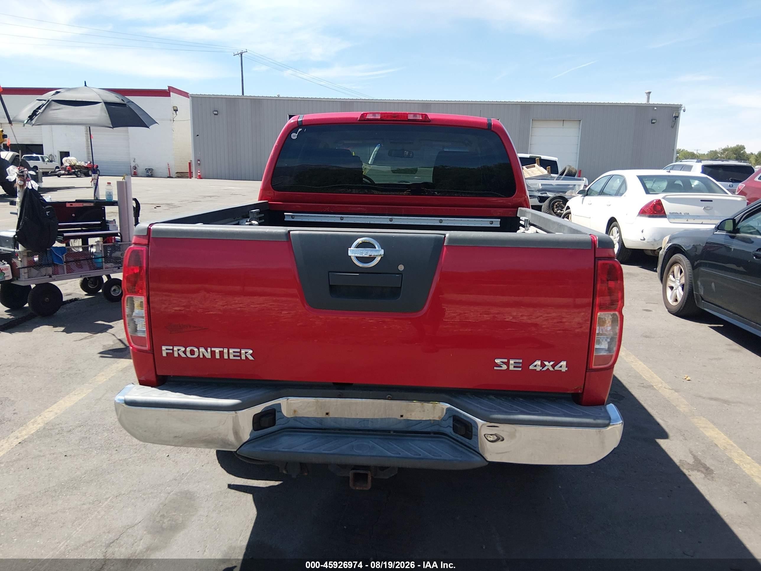 2006 Nissan Frontier Se Red vin: 1N6AD07W46C448359