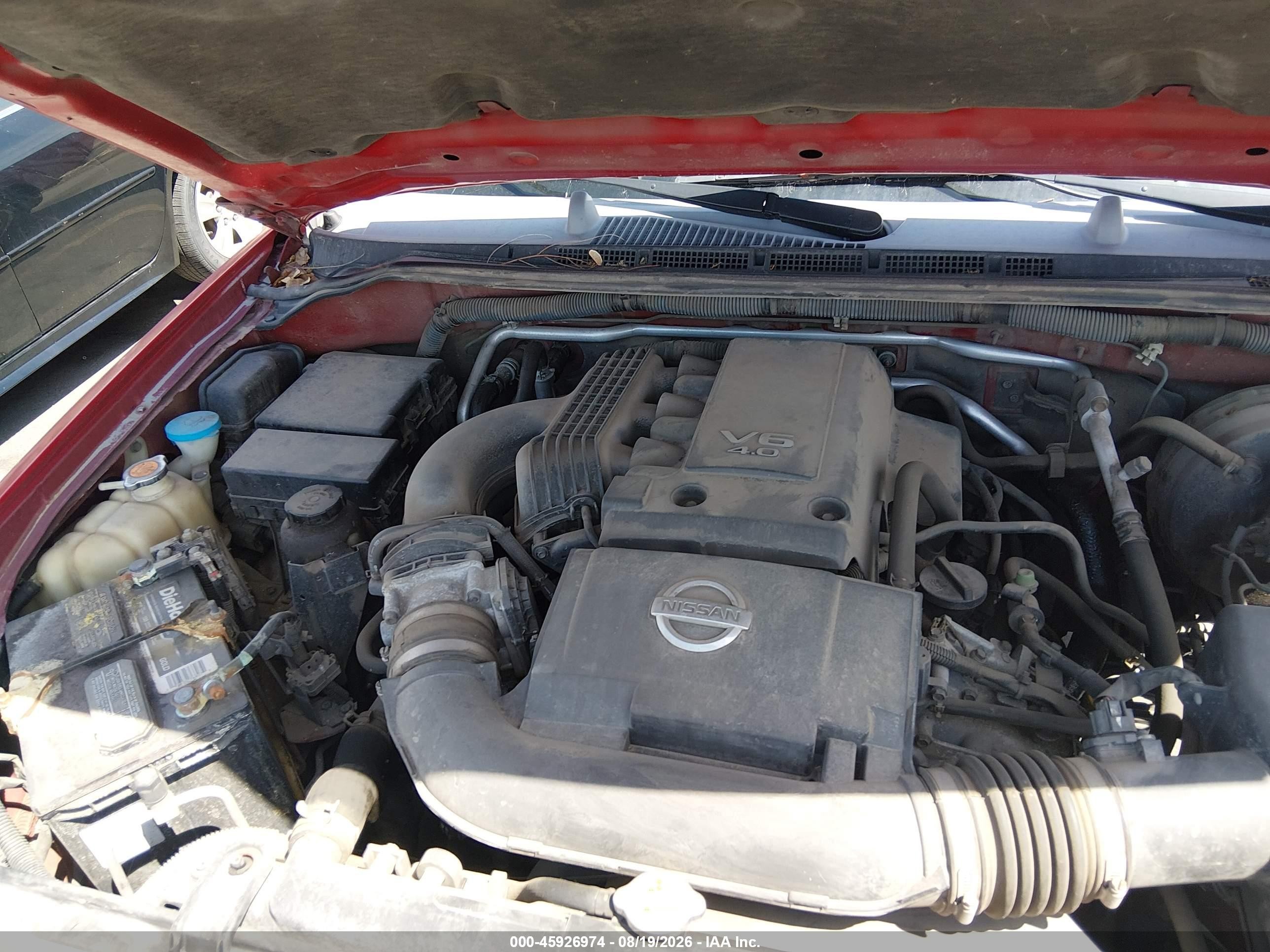 2006 Nissan Frontier Se Red vin: 1N6AD07W46C448359