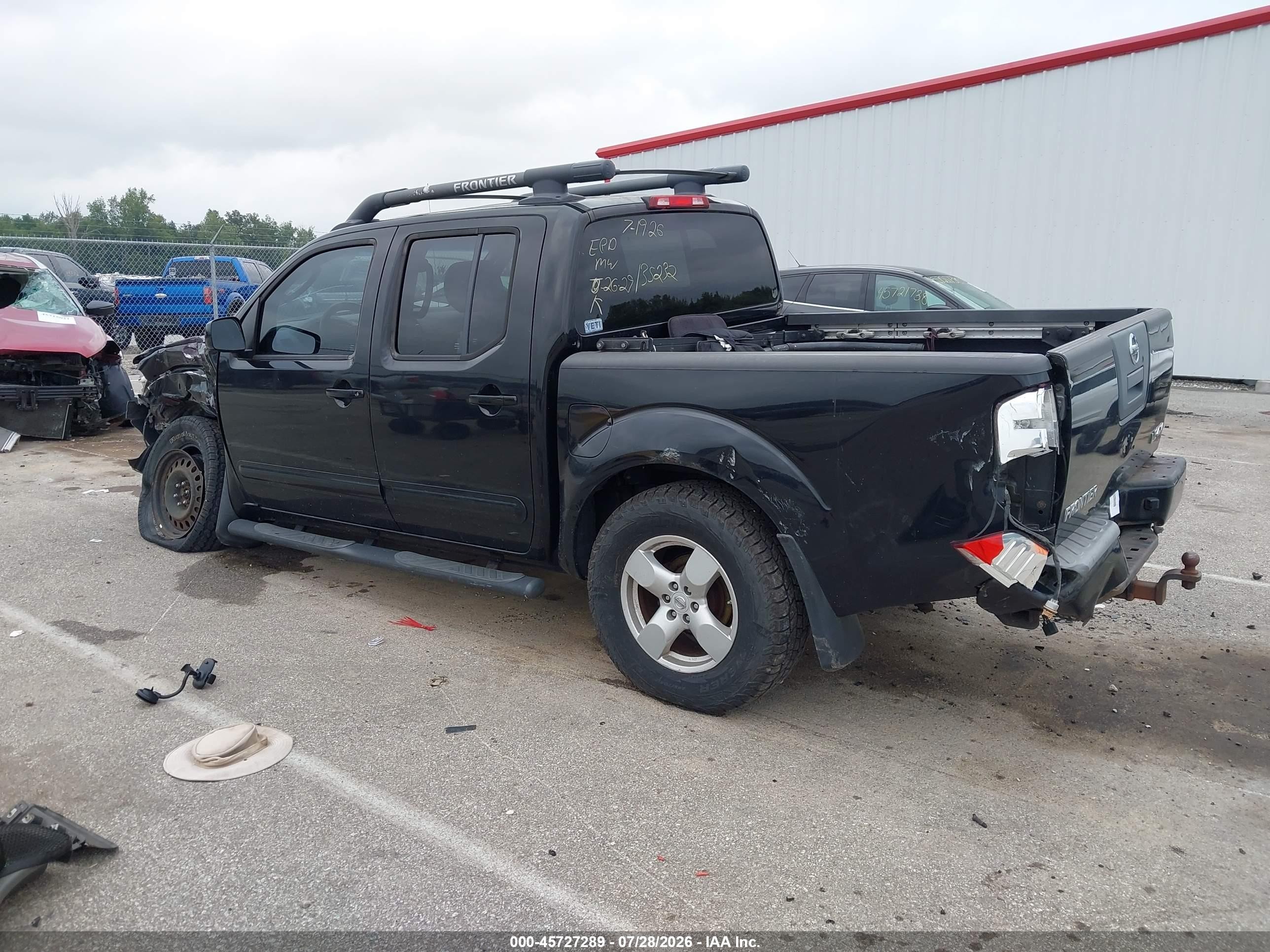 2007 Nissan Frontier Le Black vin: 1N6AD07W47C444359