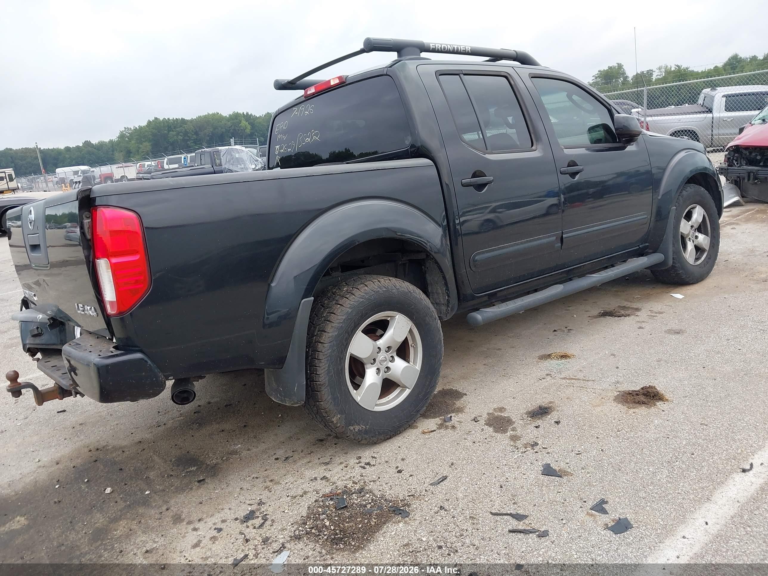 2007 Nissan Frontier Le Black vin: 1N6AD07W47C444359