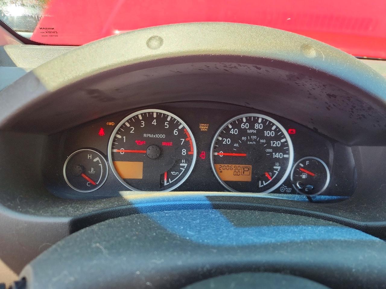 2008 Nissan Frontier Se V6 Красный vin: 1N6AD07W48C438160