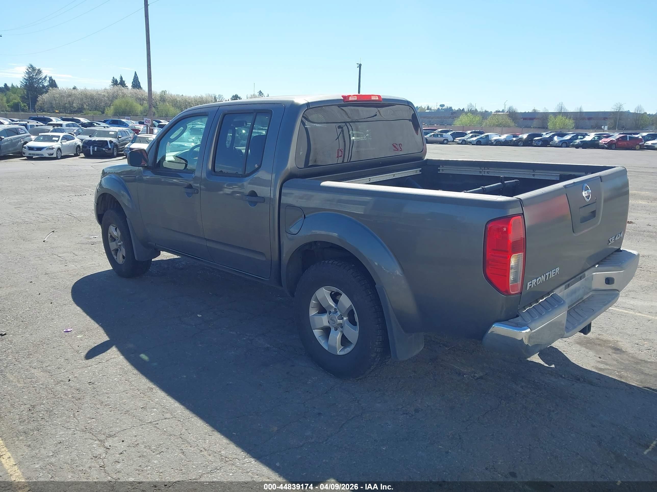 2009 Nissan Frontier Se Gray vin: 1N6AD07W49C407251