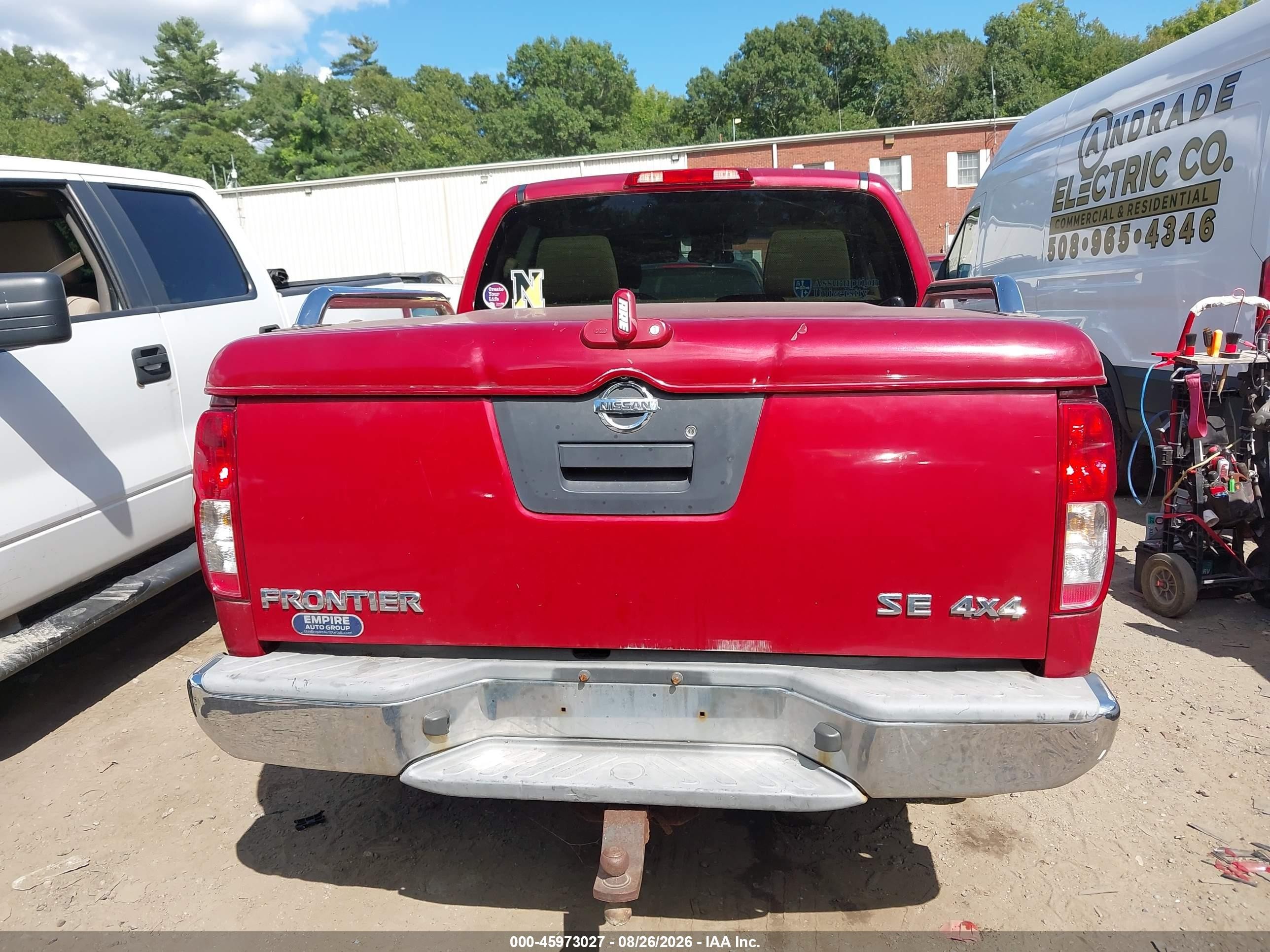 2009 Nissan Frontier Se Red vin: 1N6AD07W49C424809
