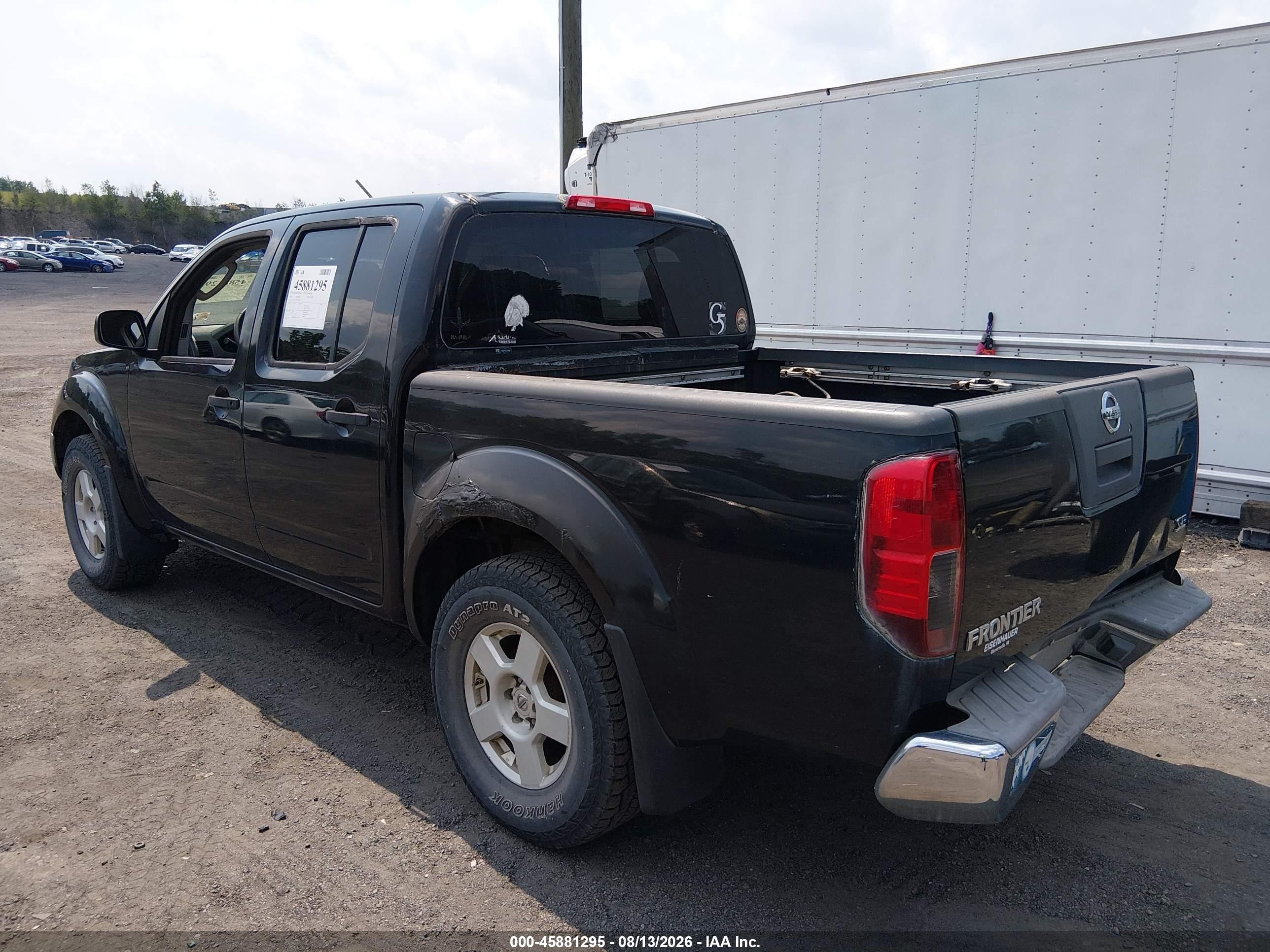 2005 Nissan Frontier Se Black vin: 1N6AD07W55C400285