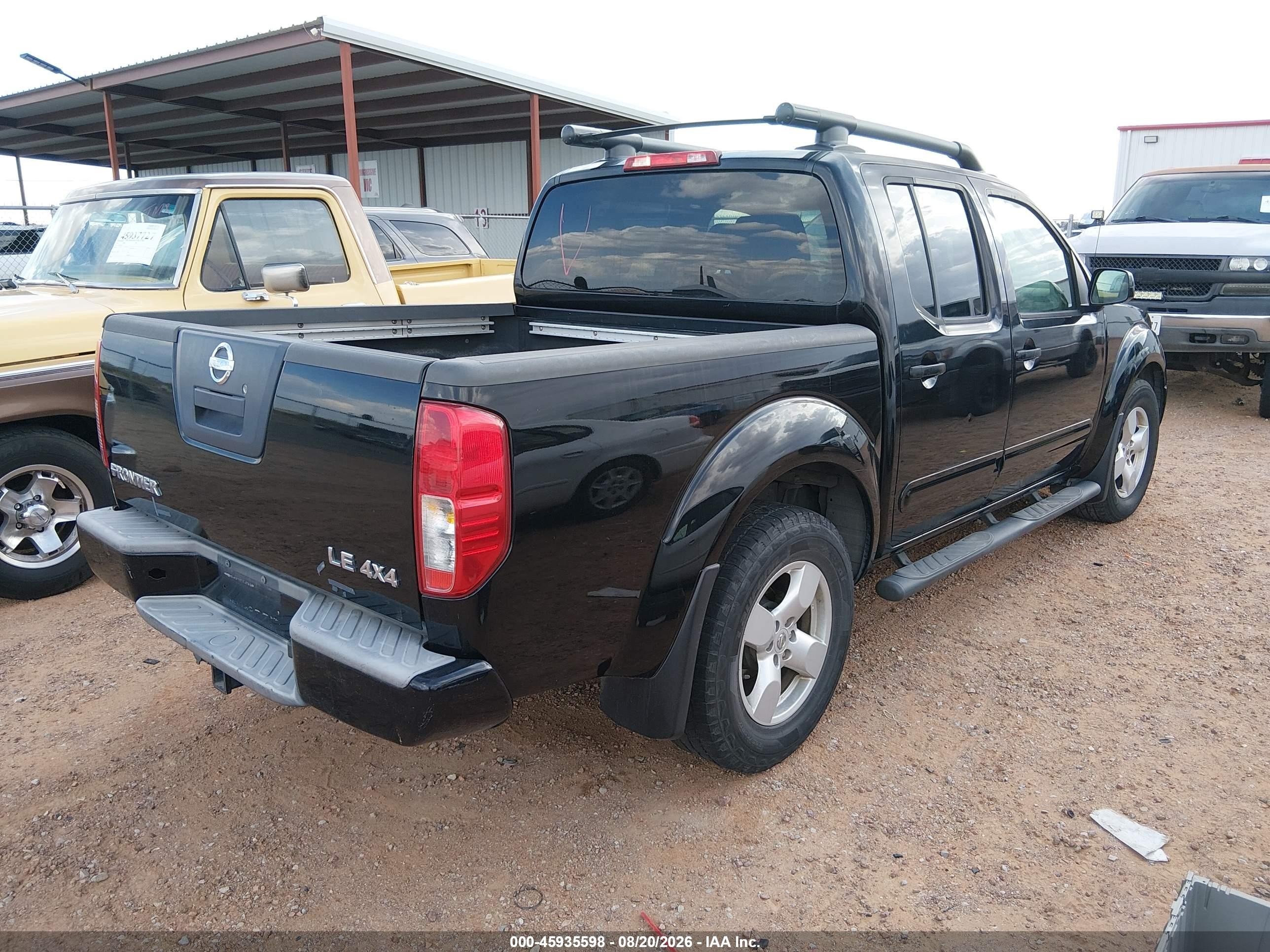 2008 Nissan Frontier Le Black vin: 1N6AD07W58C424901