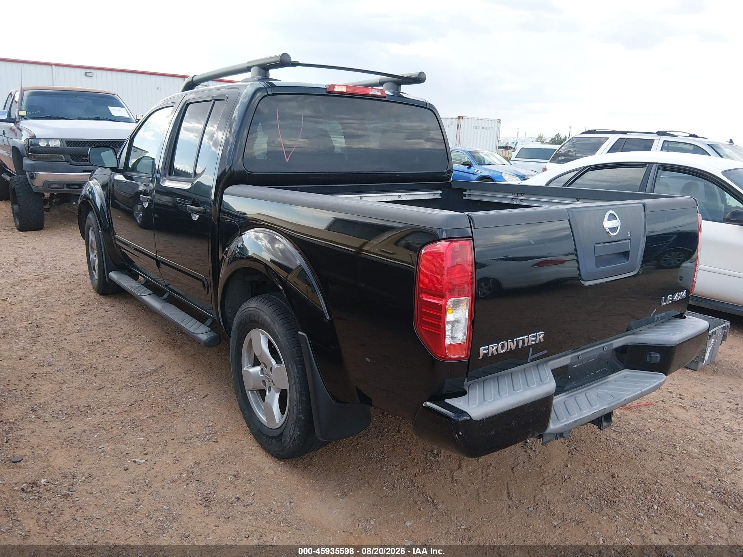 2008 Nissan Frontier Le Black vin: 1N6AD07W58C424901