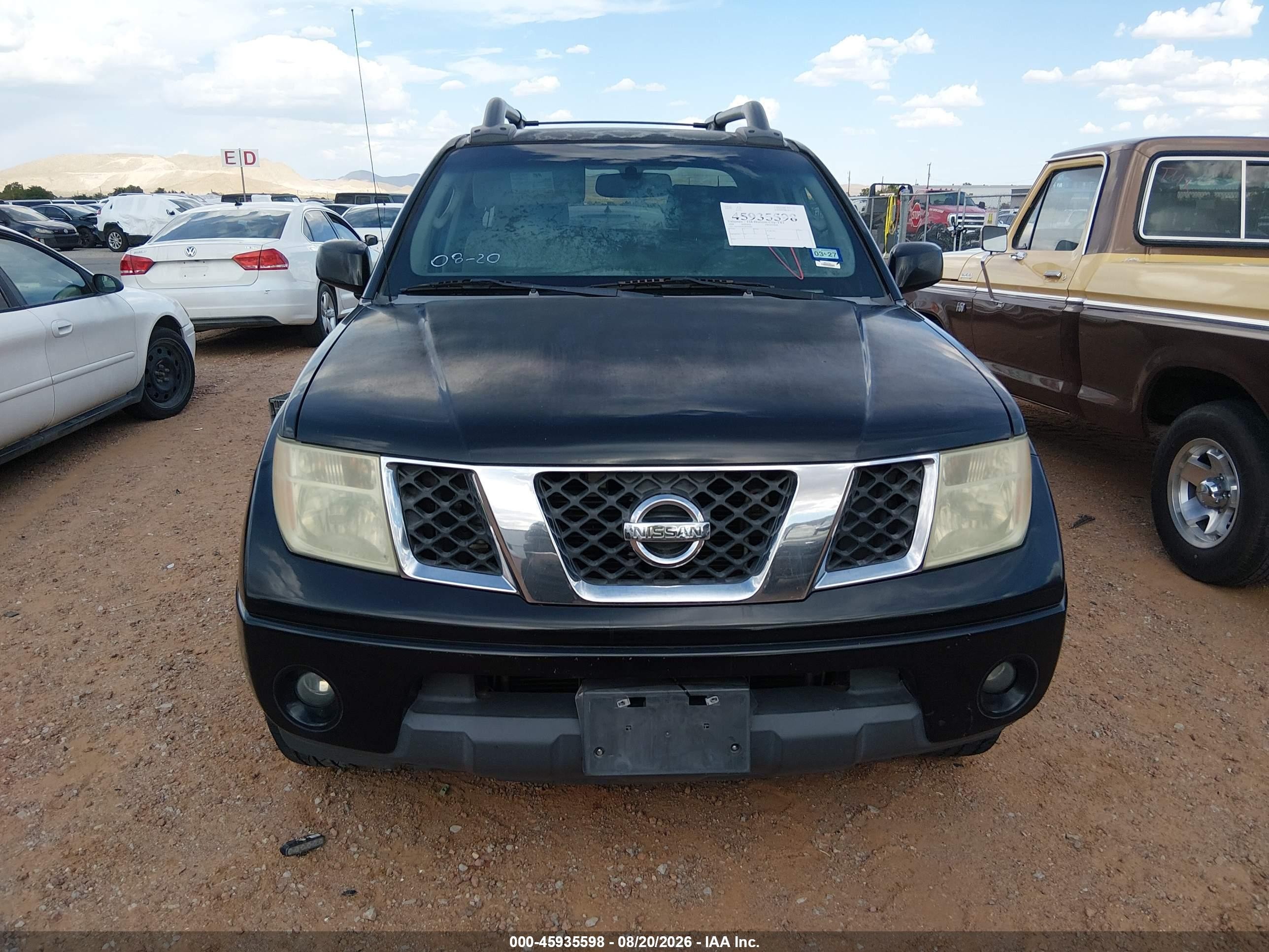 2008 Nissan Frontier Le Black vin: 1N6AD07W58C424901