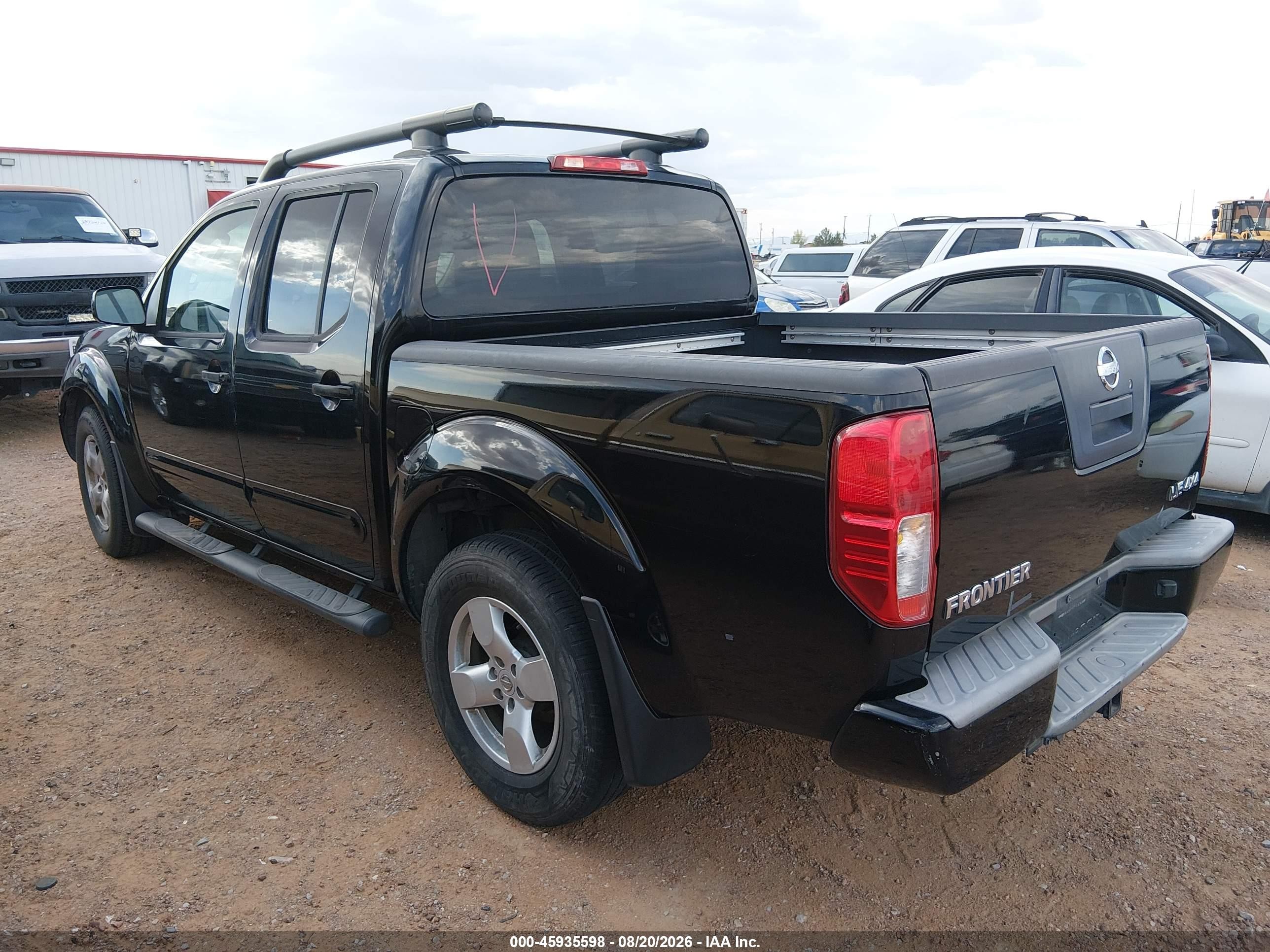 2008 Nissan Frontier Le Black vin: 1N6AD07W58C424901
