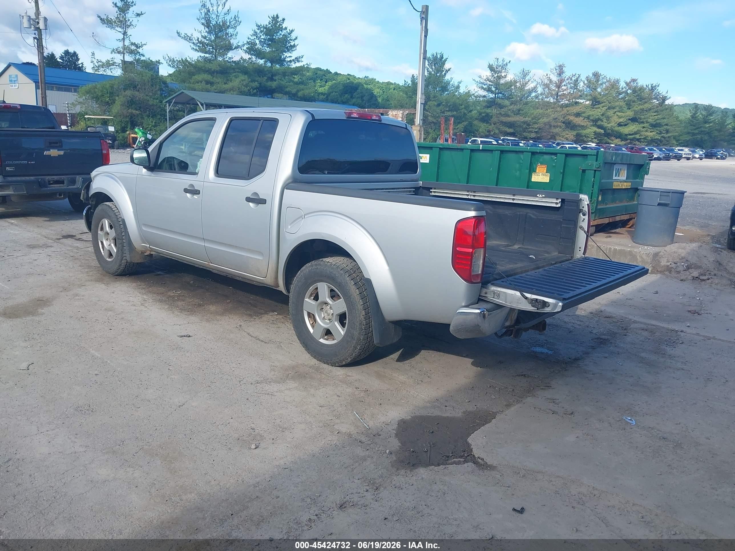 2008 Nissan Frontier Se Silver vin: 1N6AD07W68C437527