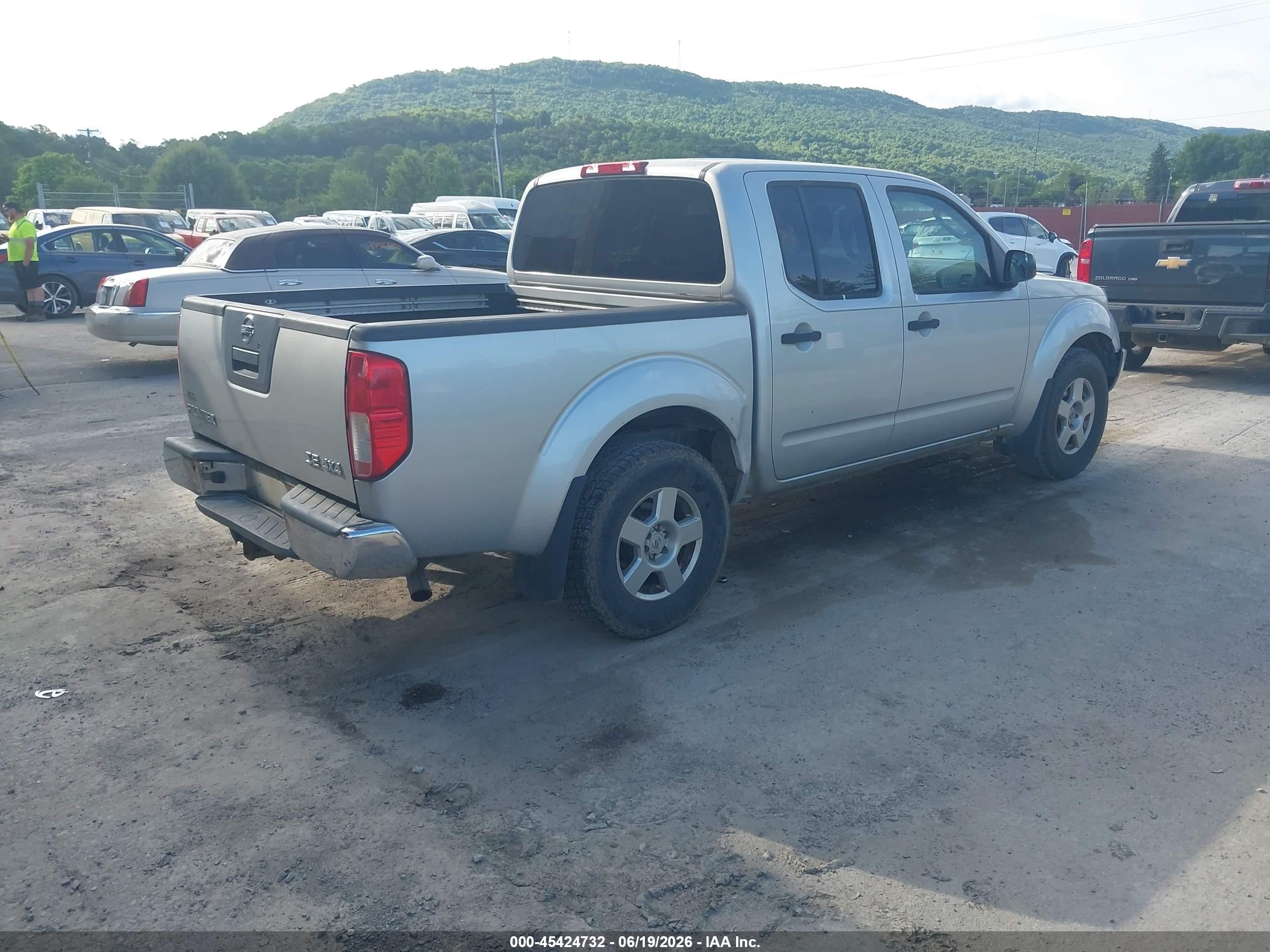 2008 Nissan Frontier Se Silver vin: 1N6AD07W68C437527