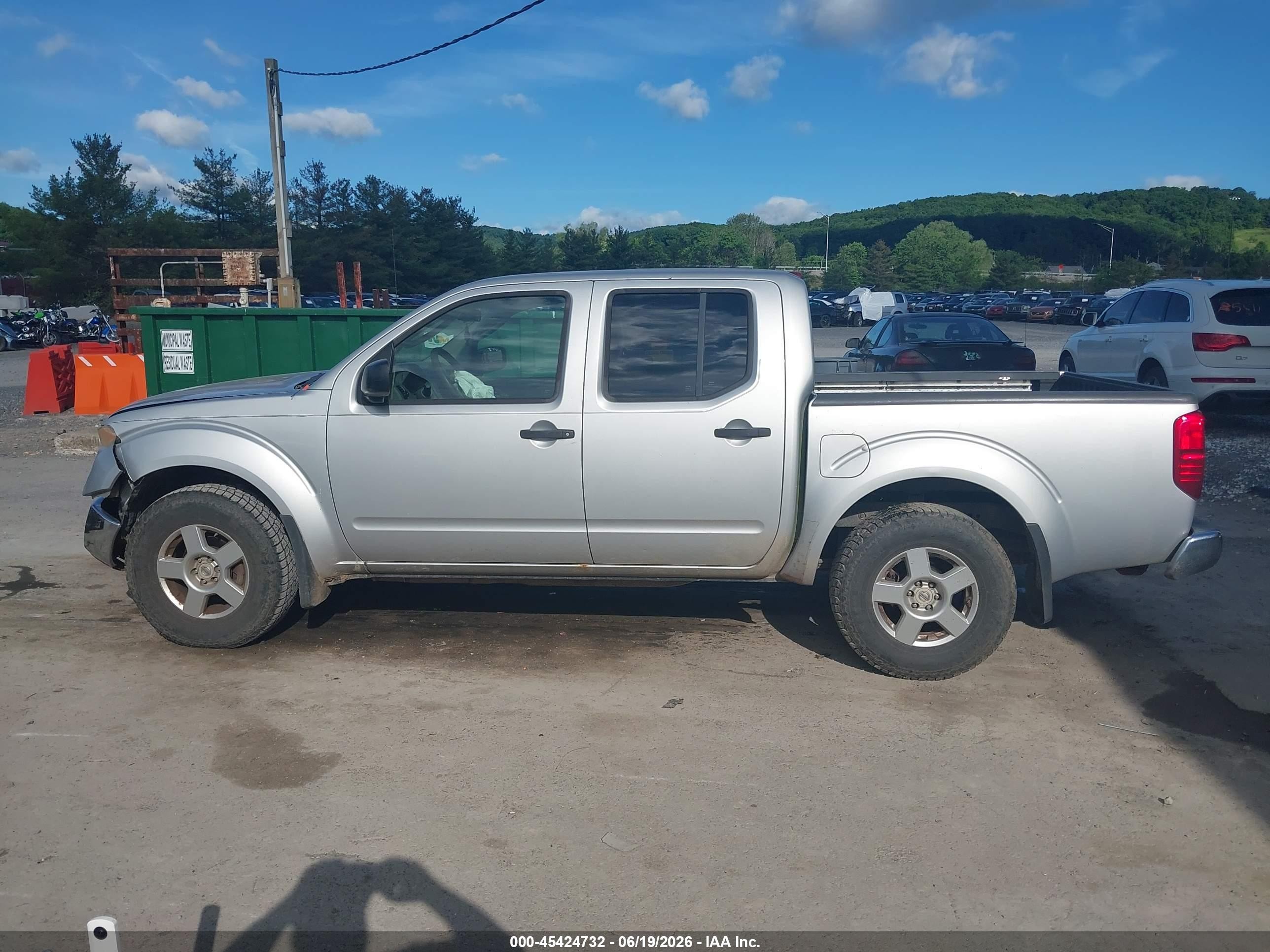 2008 Nissan Frontier Se Silver vin: 1N6AD07W68C437527