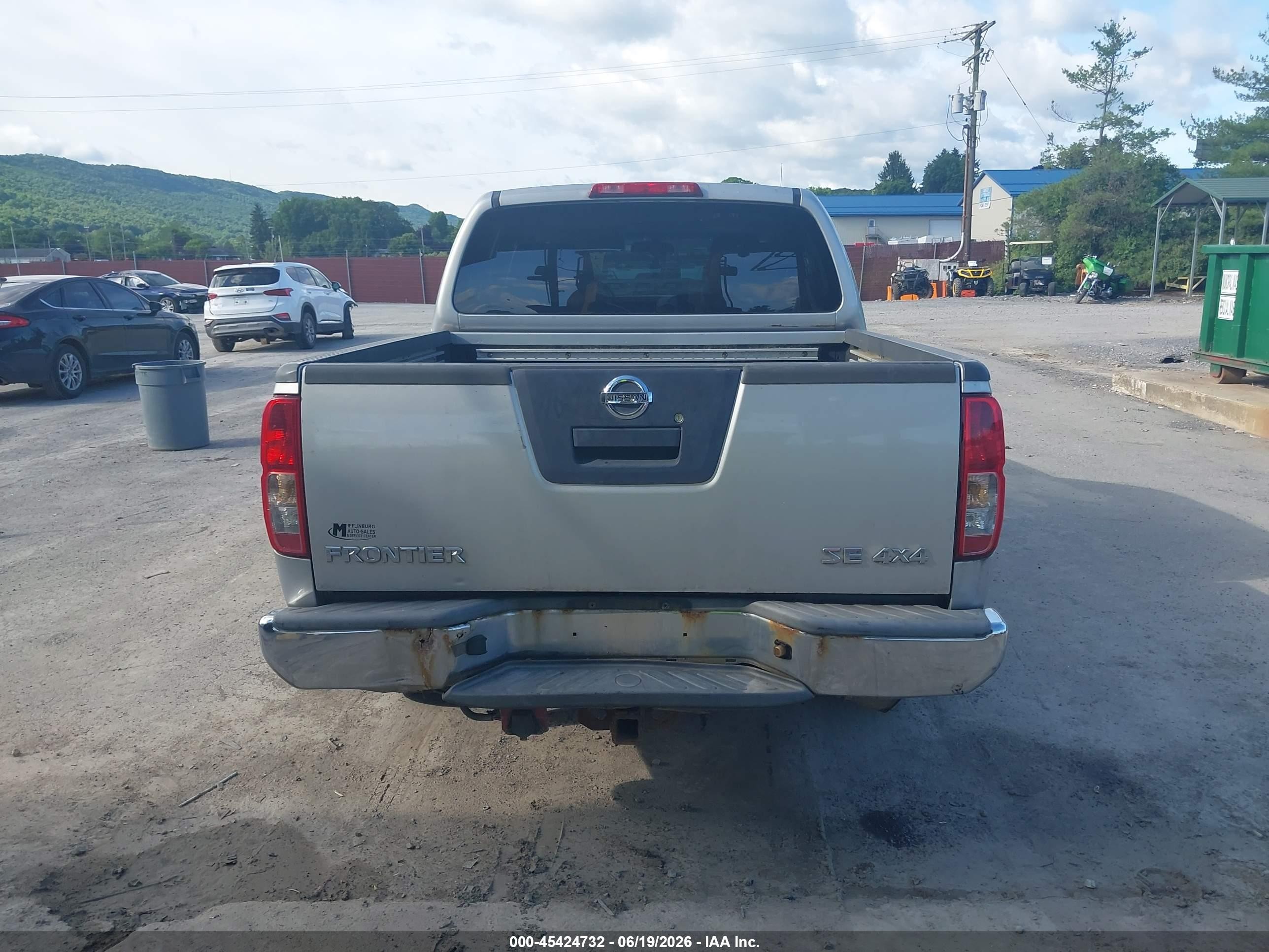 2008 Nissan Frontier Se Silver vin: 1N6AD07W68C437527