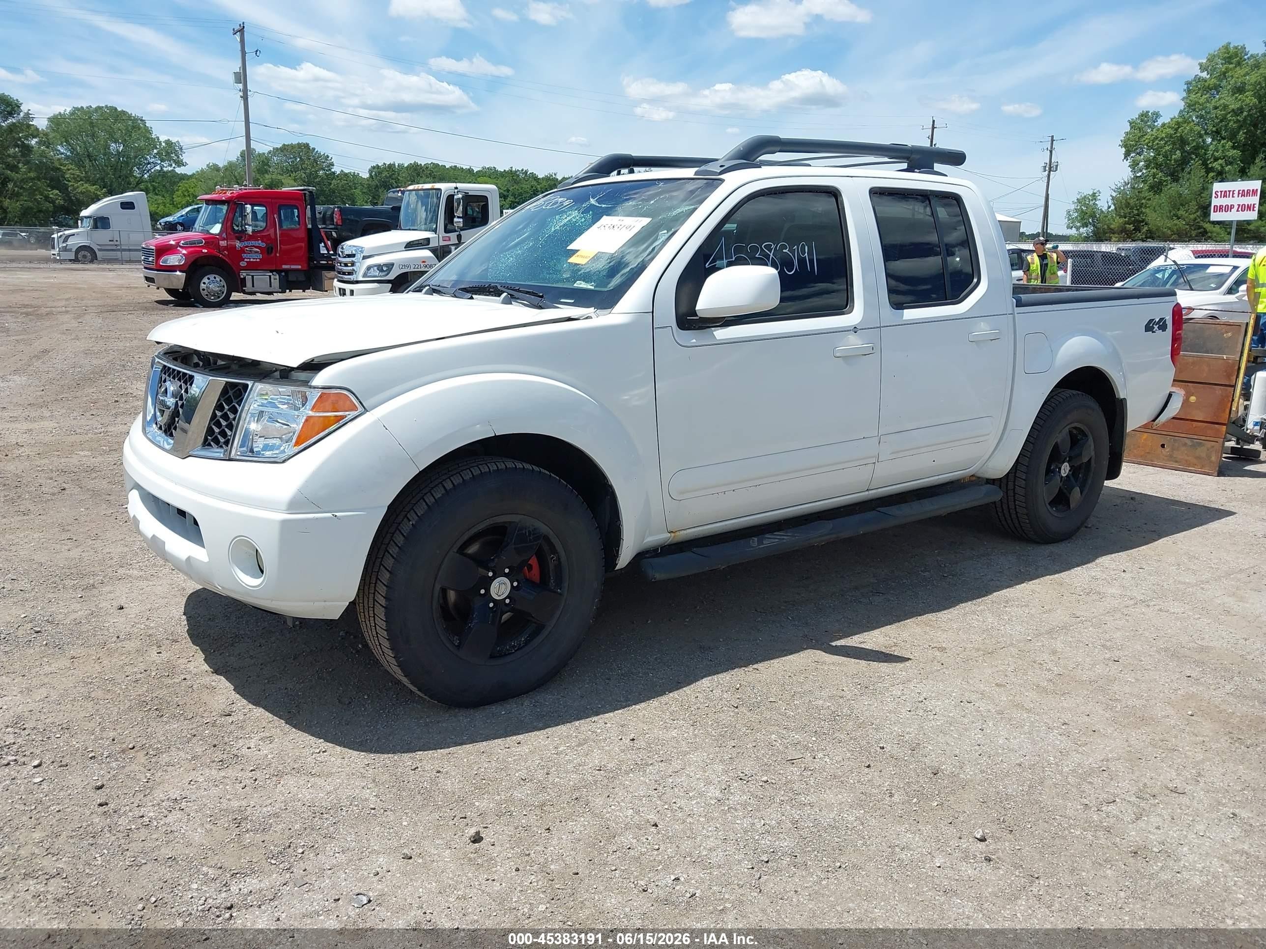 2005 Nissan Frontier 4wd Le White vin: 1N6AD07W75C425138