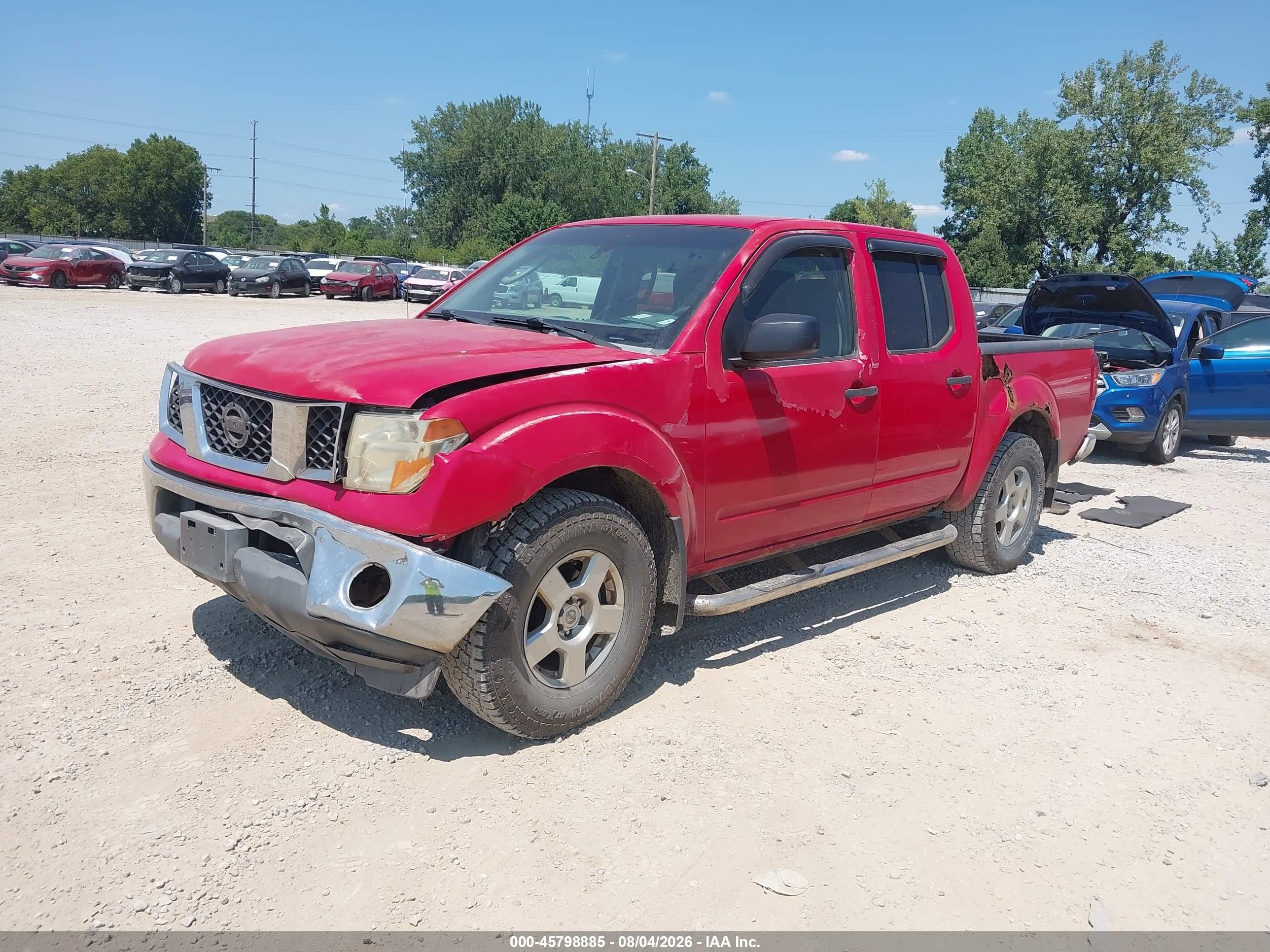 2008 Nissan Frontier Se Red vin: 1N6AD07W78C418906