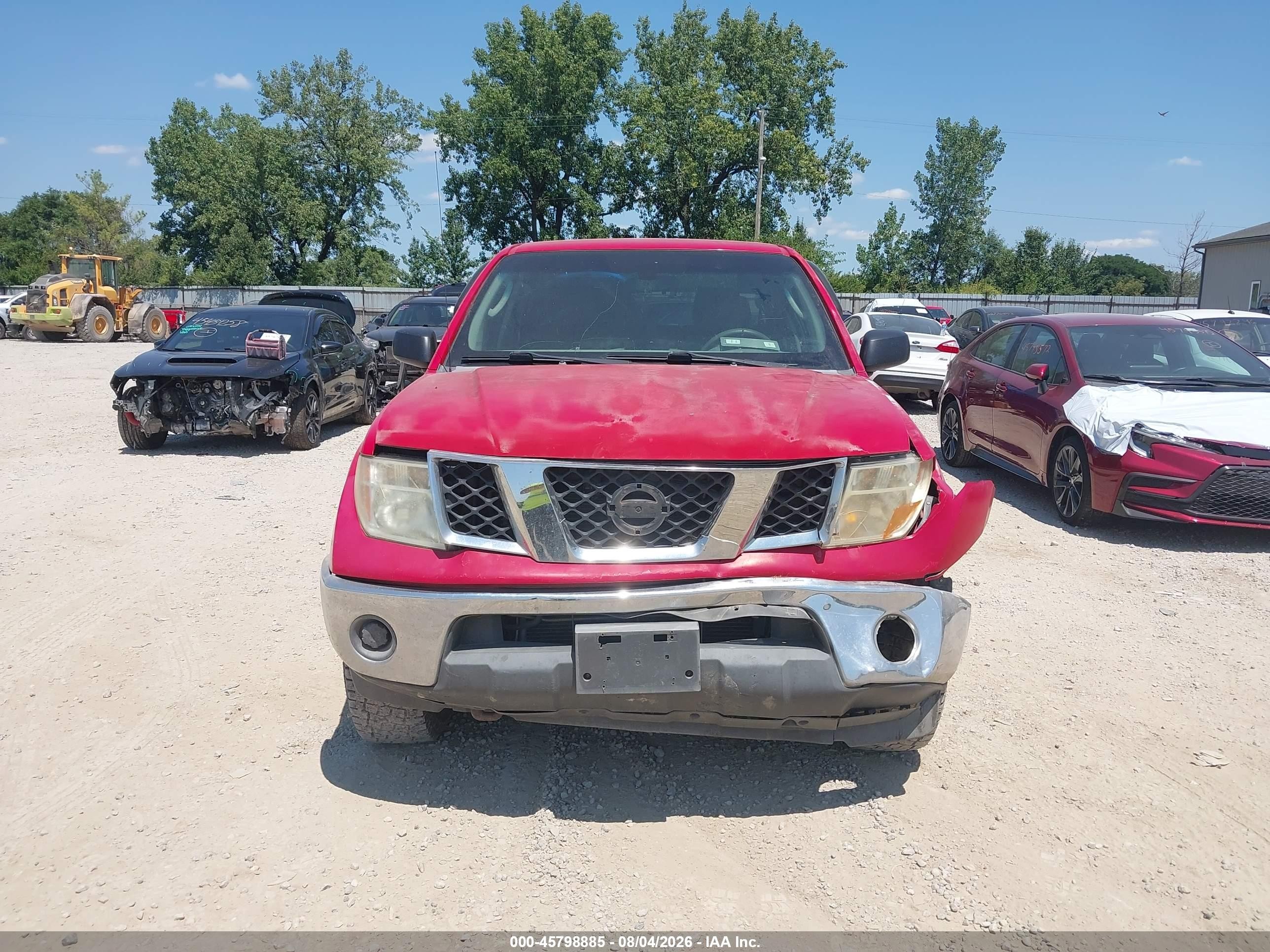 2008 Nissan Frontier Se Red vin: 1N6AD07W78C418906