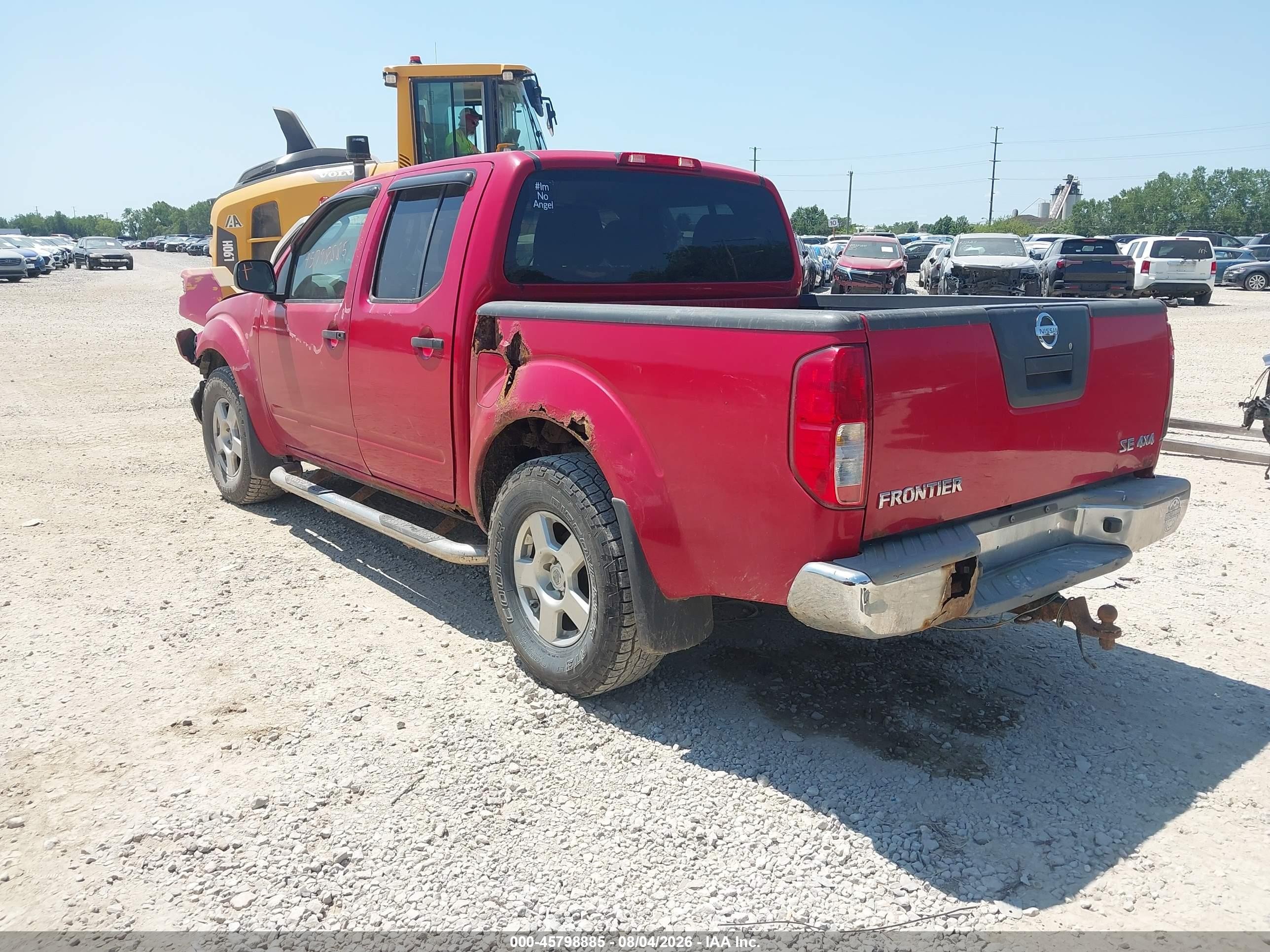 2008 Nissan Frontier Se Red vin: 1N6AD07W78C418906