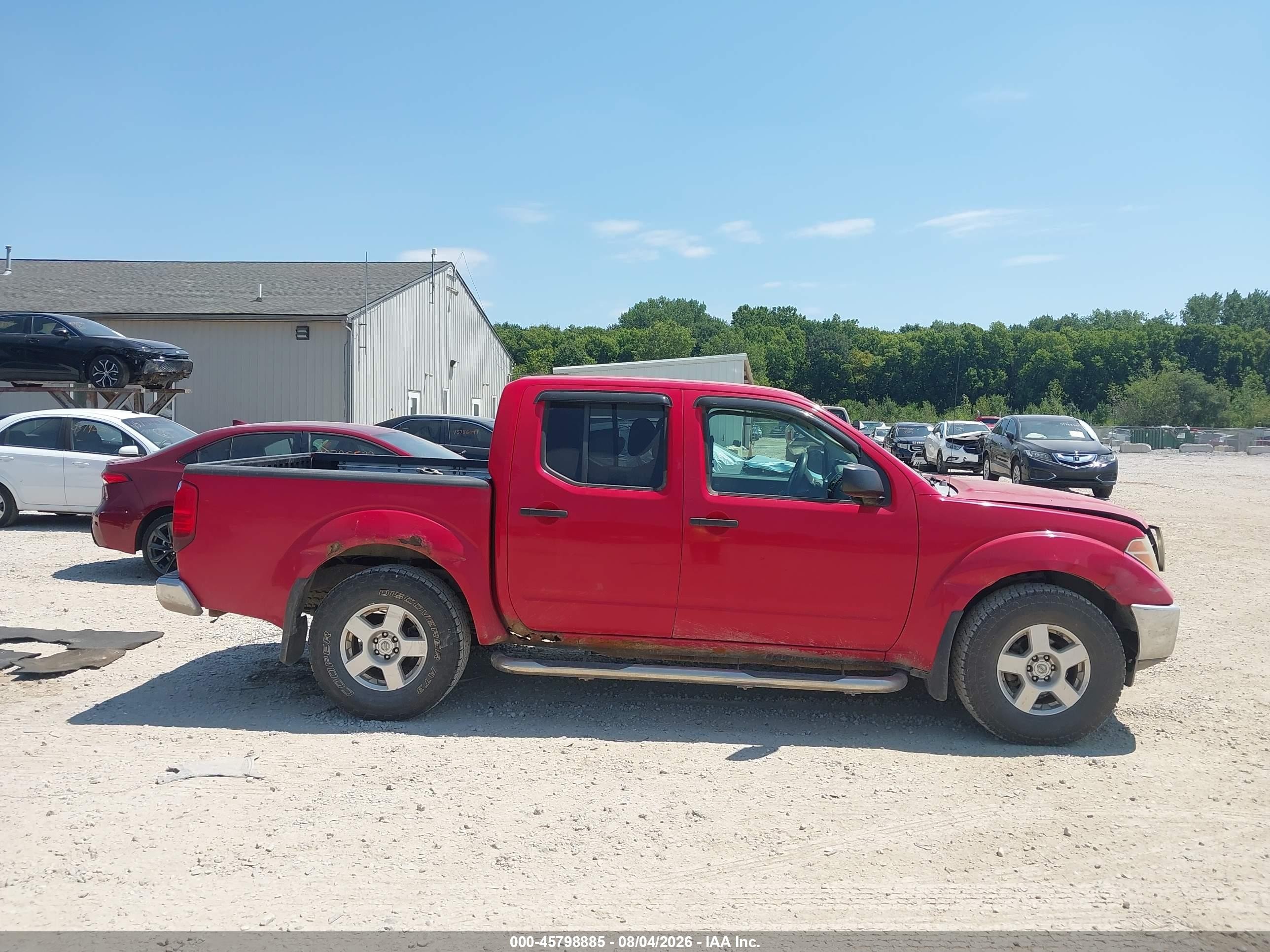 2008 Nissan Frontier Se Red vin: 1N6AD07W78C418906
