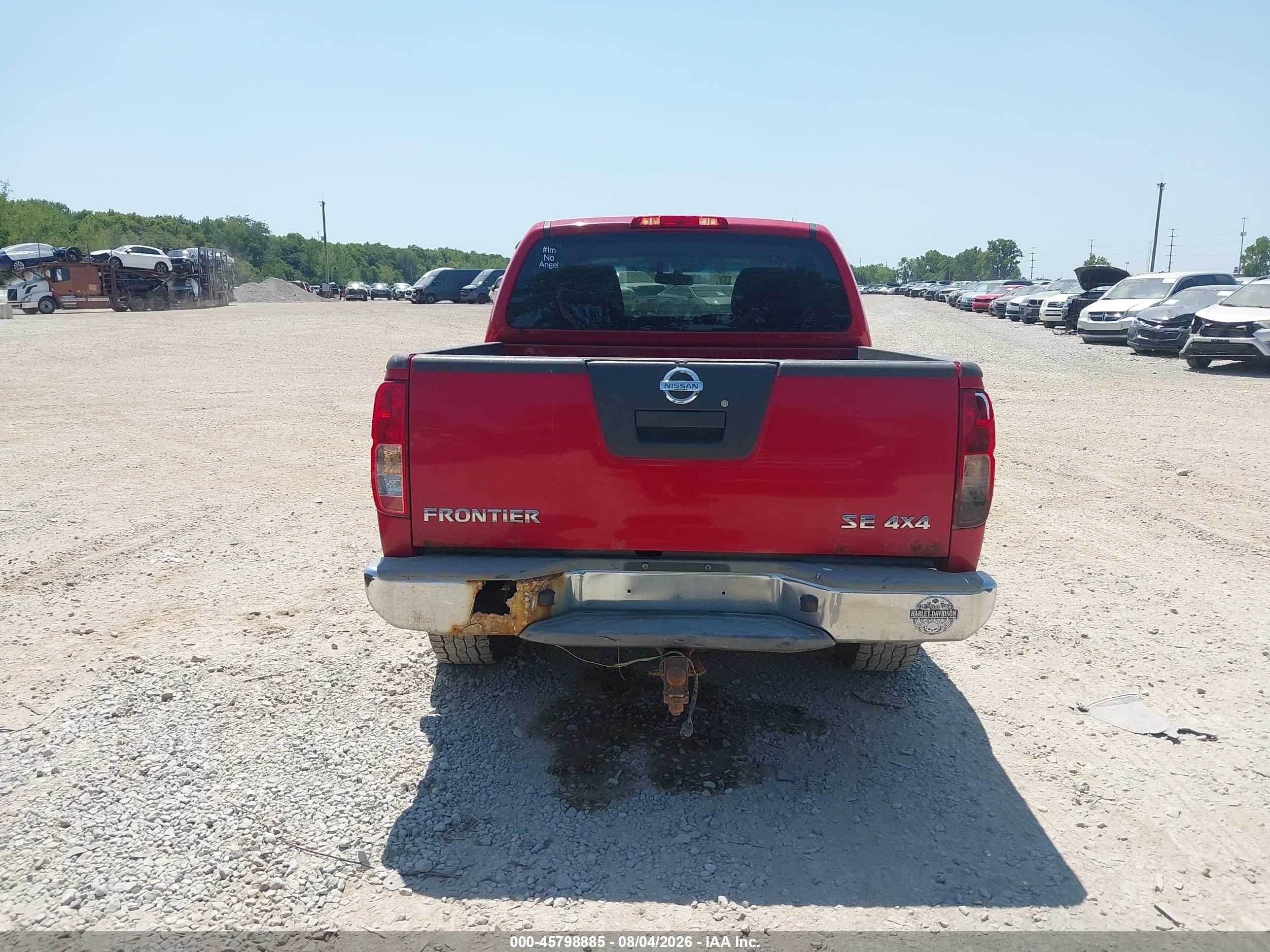 2008 Nissan Frontier Se Red vin: 1N6AD07W78C418906