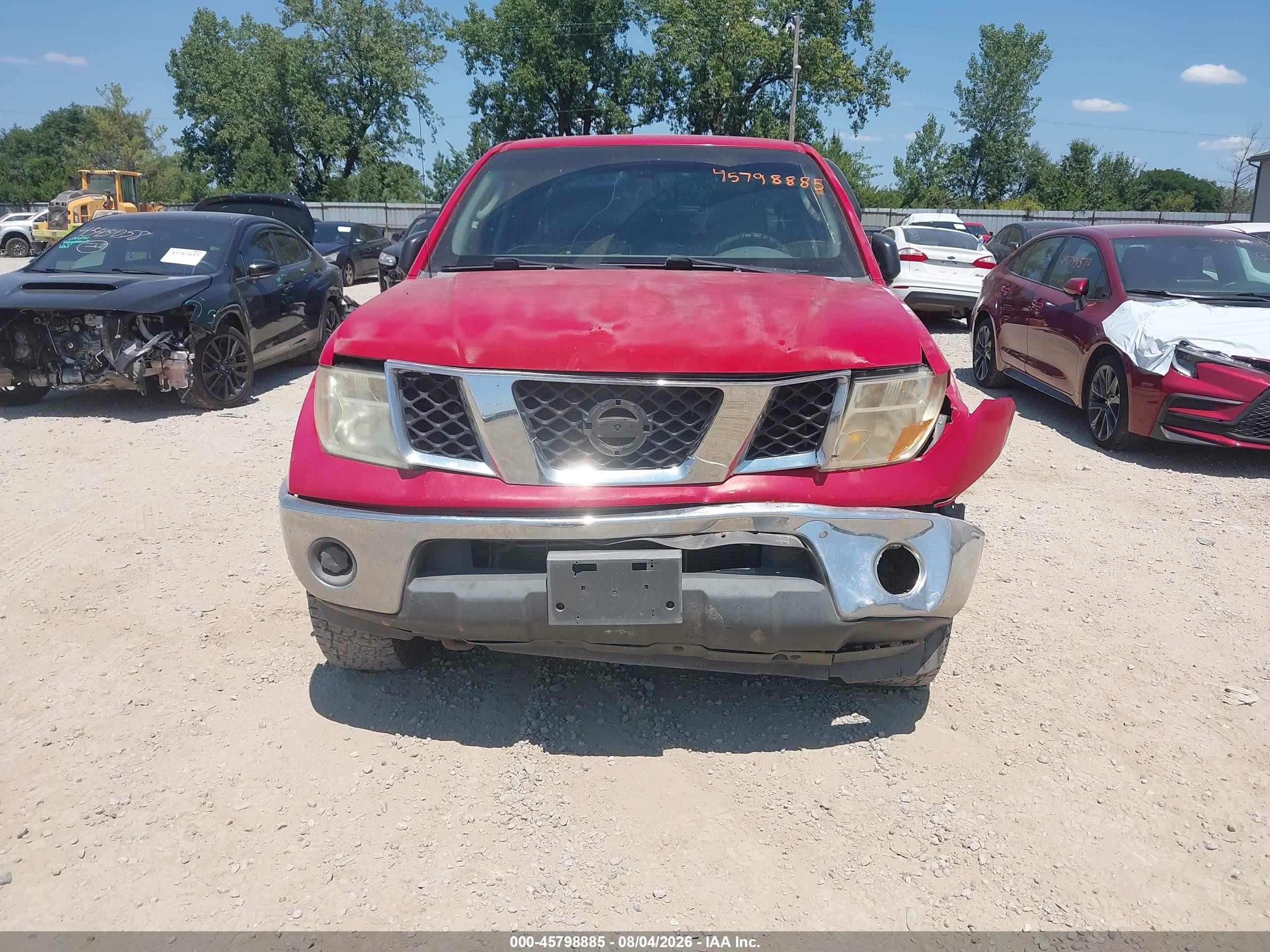 2008 Nissan Frontier Se Red vin: 1N6AD07W78C418906