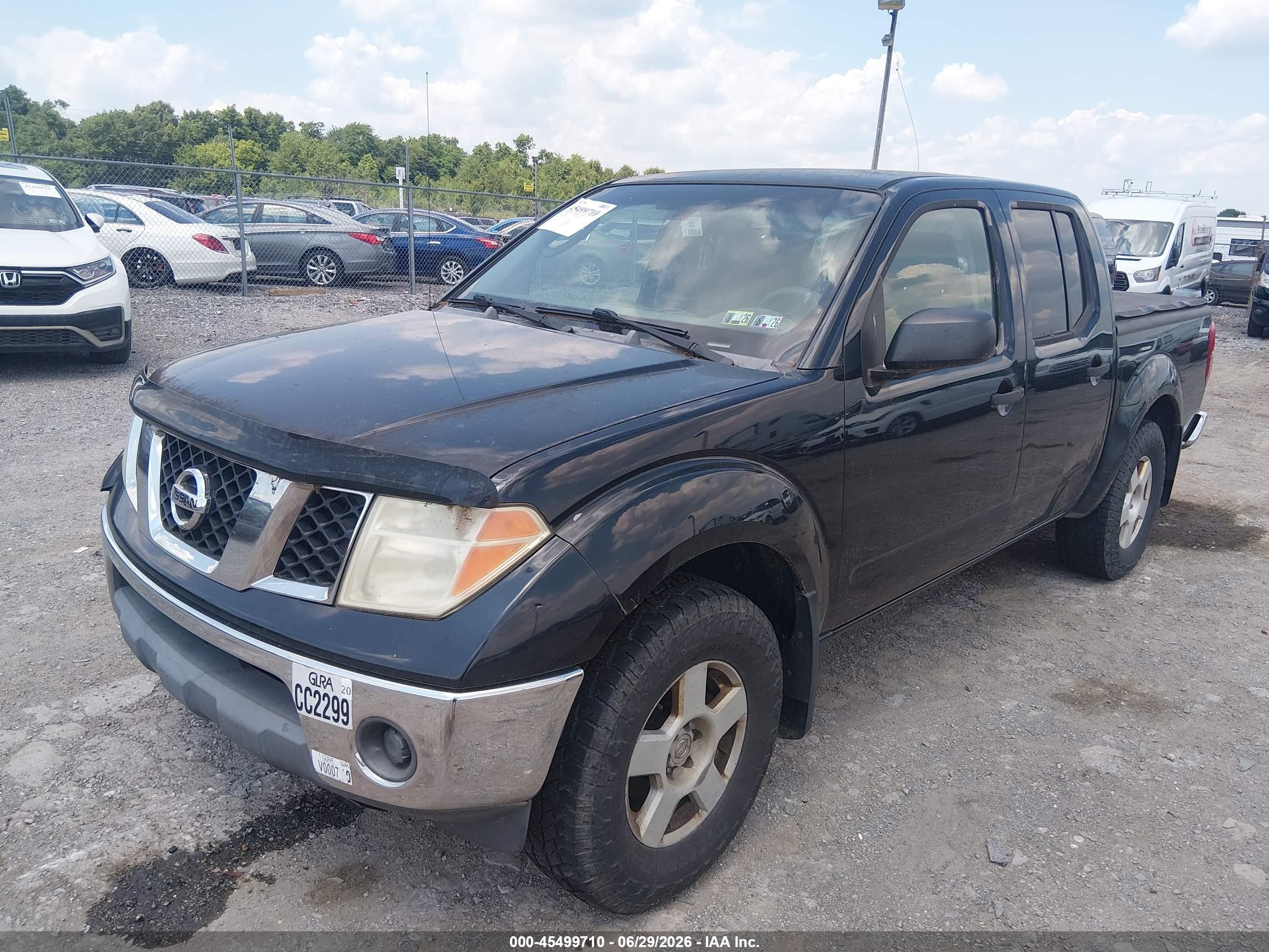 2005 Nissan Frontier 4wd Se Black vin: 1N6AD07W85C417596