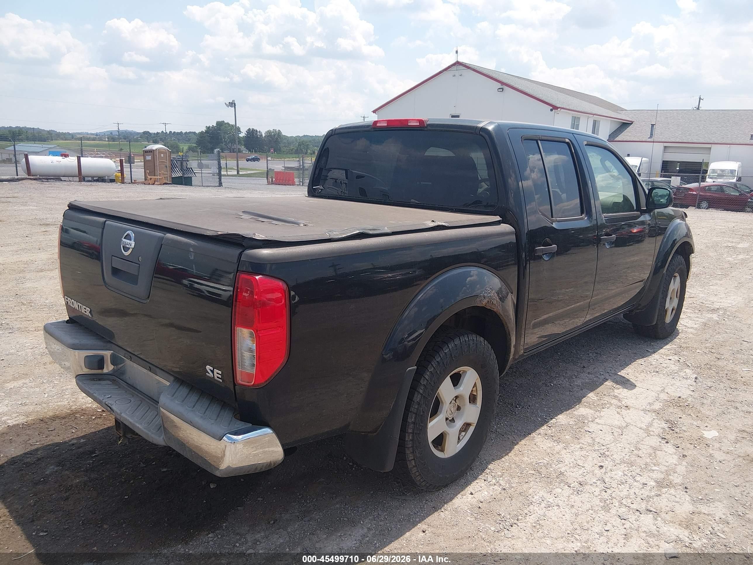 2005 Nissan Frontier 4wd Se Black vin: 1N6AD07W85C417596