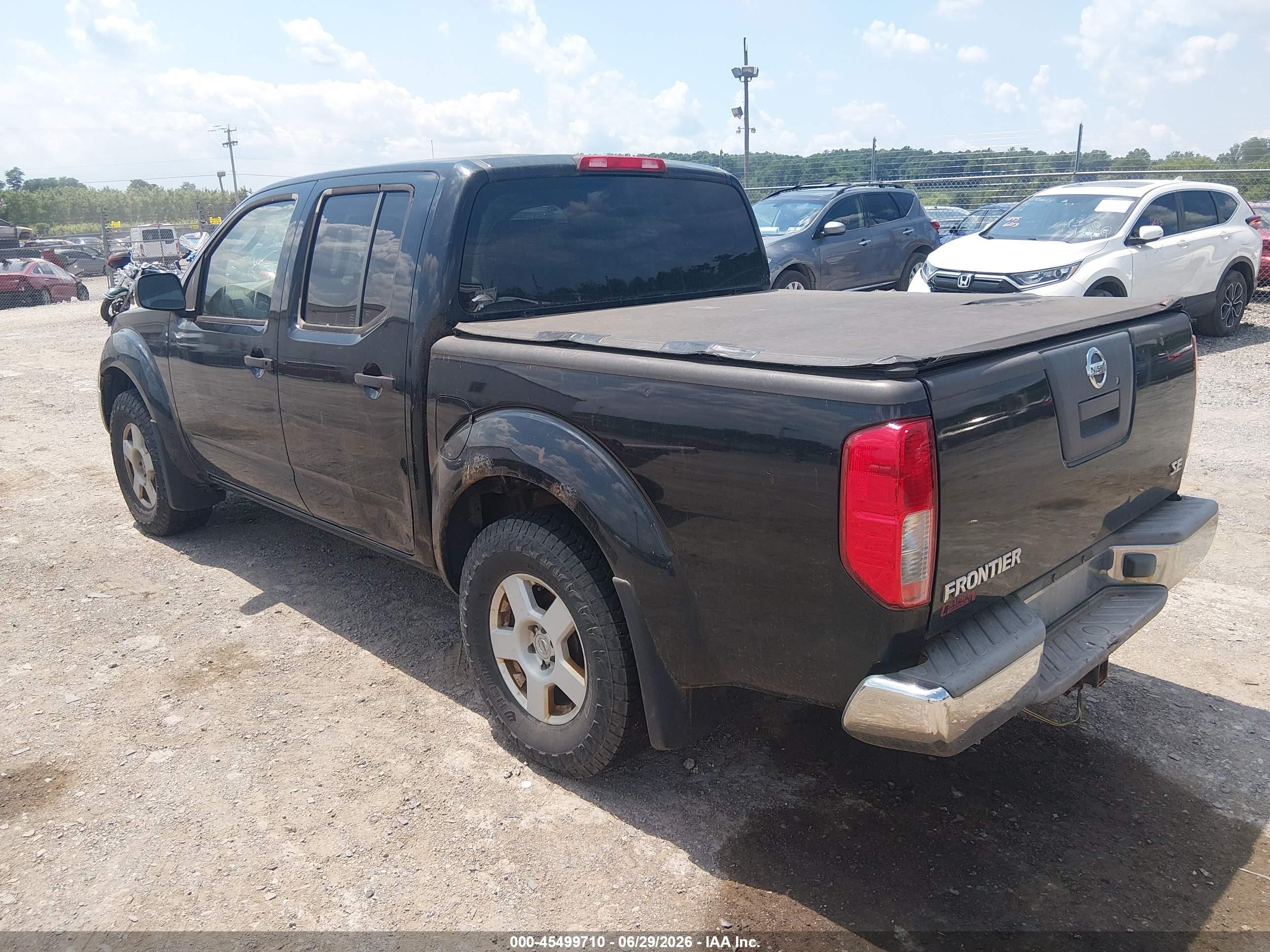 2005 Nissan Frontier 4wd Se Black vin: 1N6AD07W85C417596