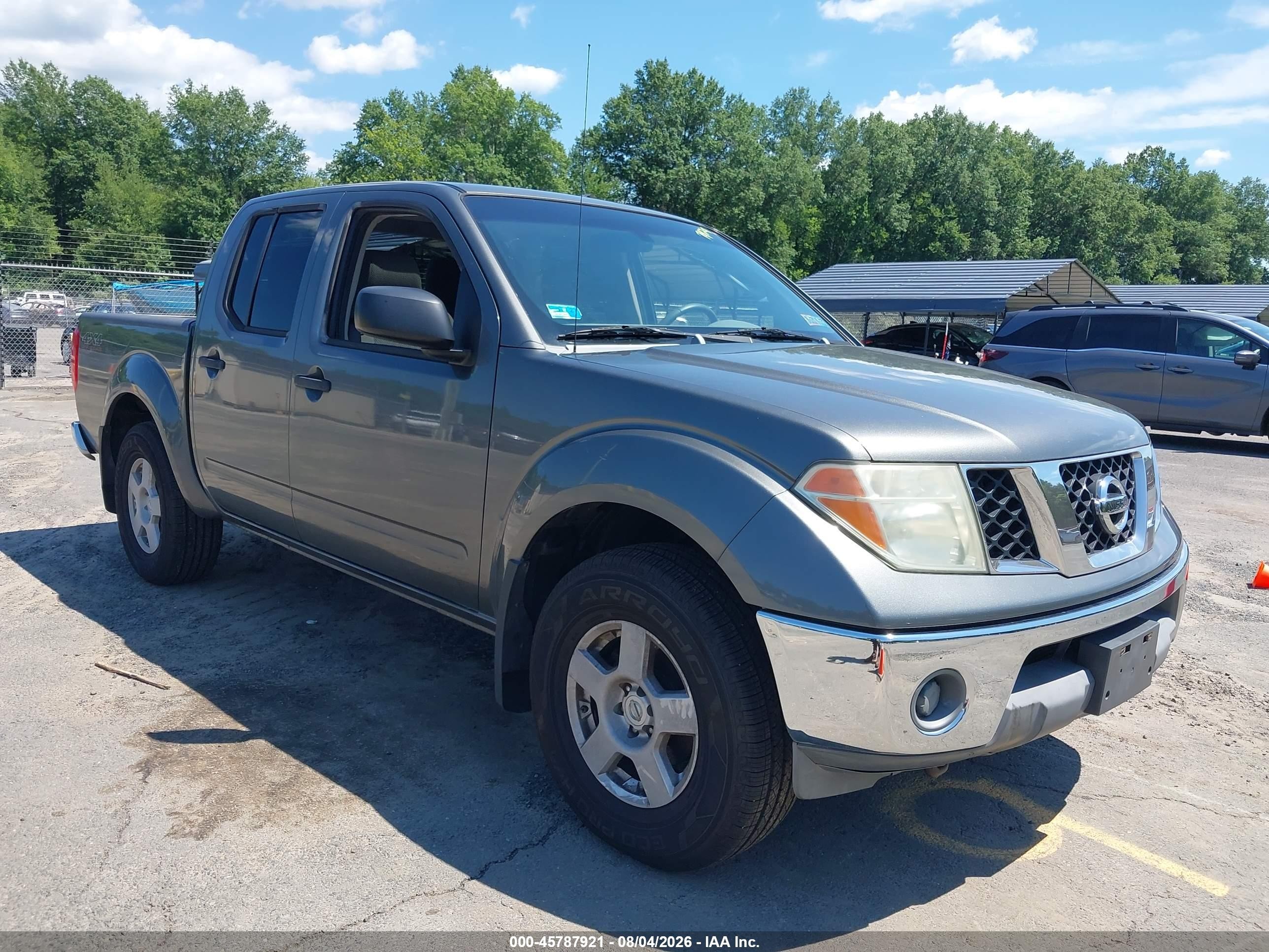 2005 Nissan Frontier Se Gray vin: 1N6AD07W85C432275