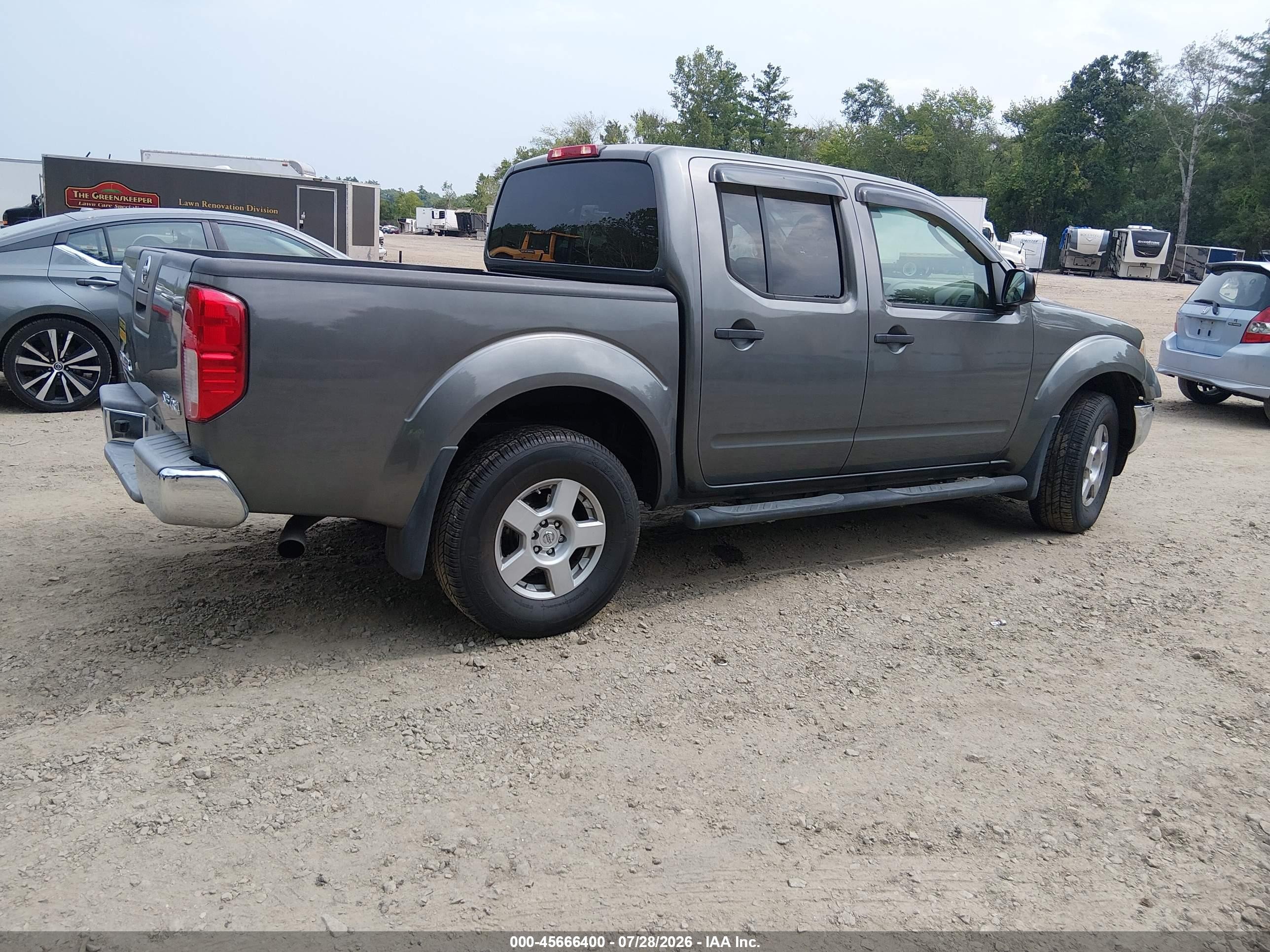 2007 Nissan Frontier Se Gray vin: 1N6AD07W87C400980