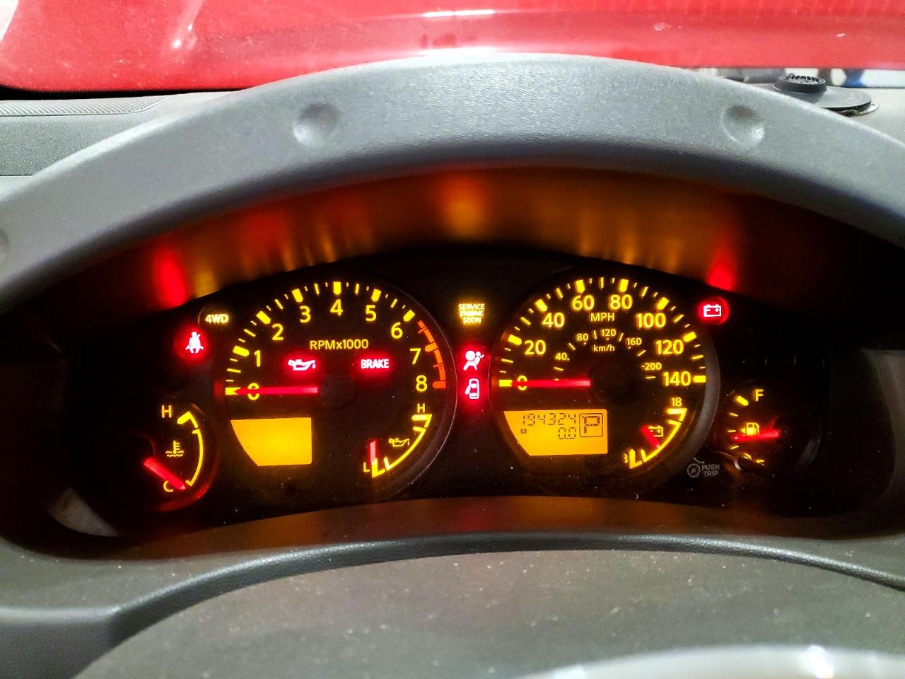 2007 Niss Frontier Красный vin: 1N6AD07W87C432893