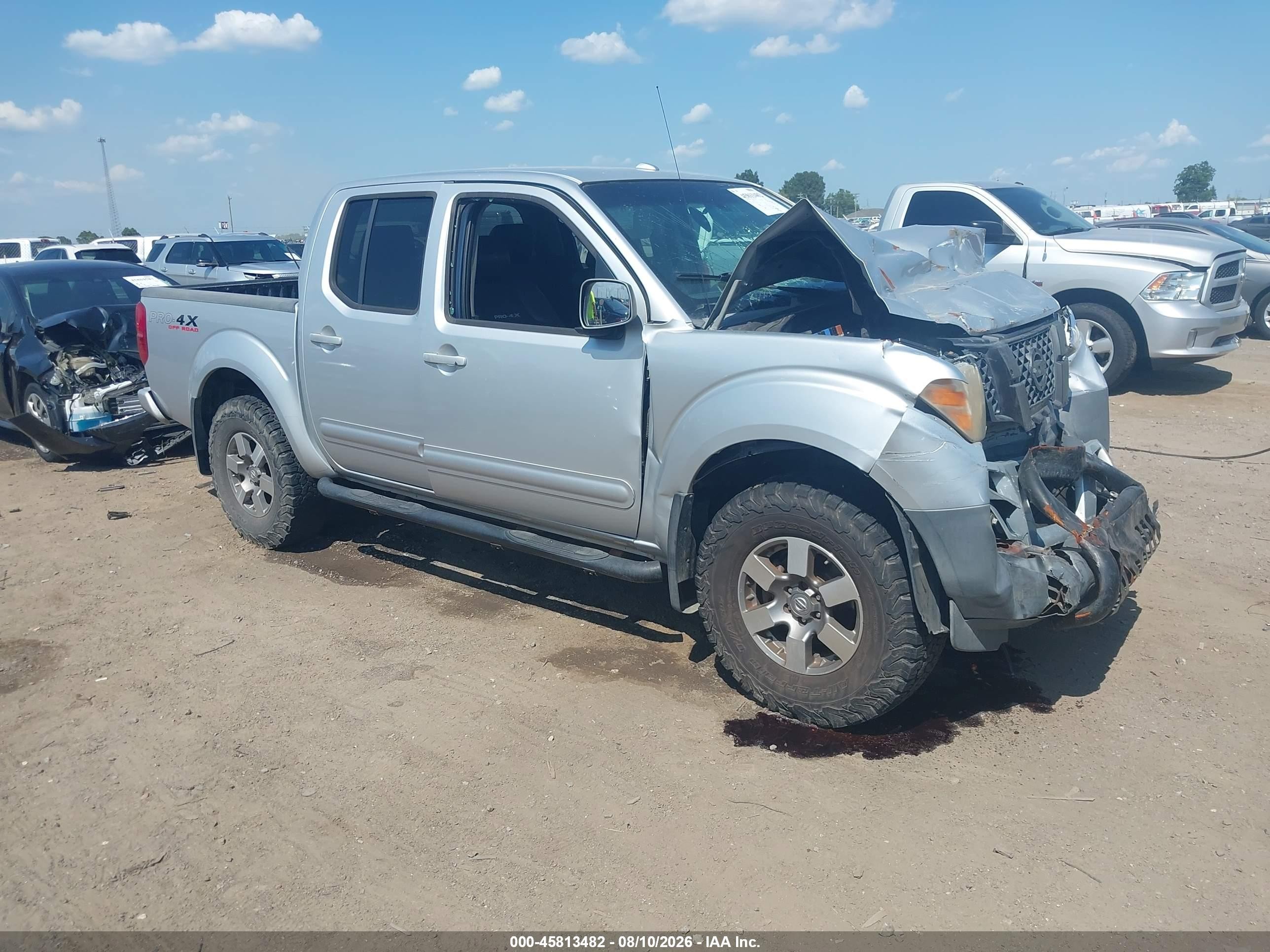 2009 Nissan Frontier Pro-4x Silver vin: 1N6AD07W89C405843