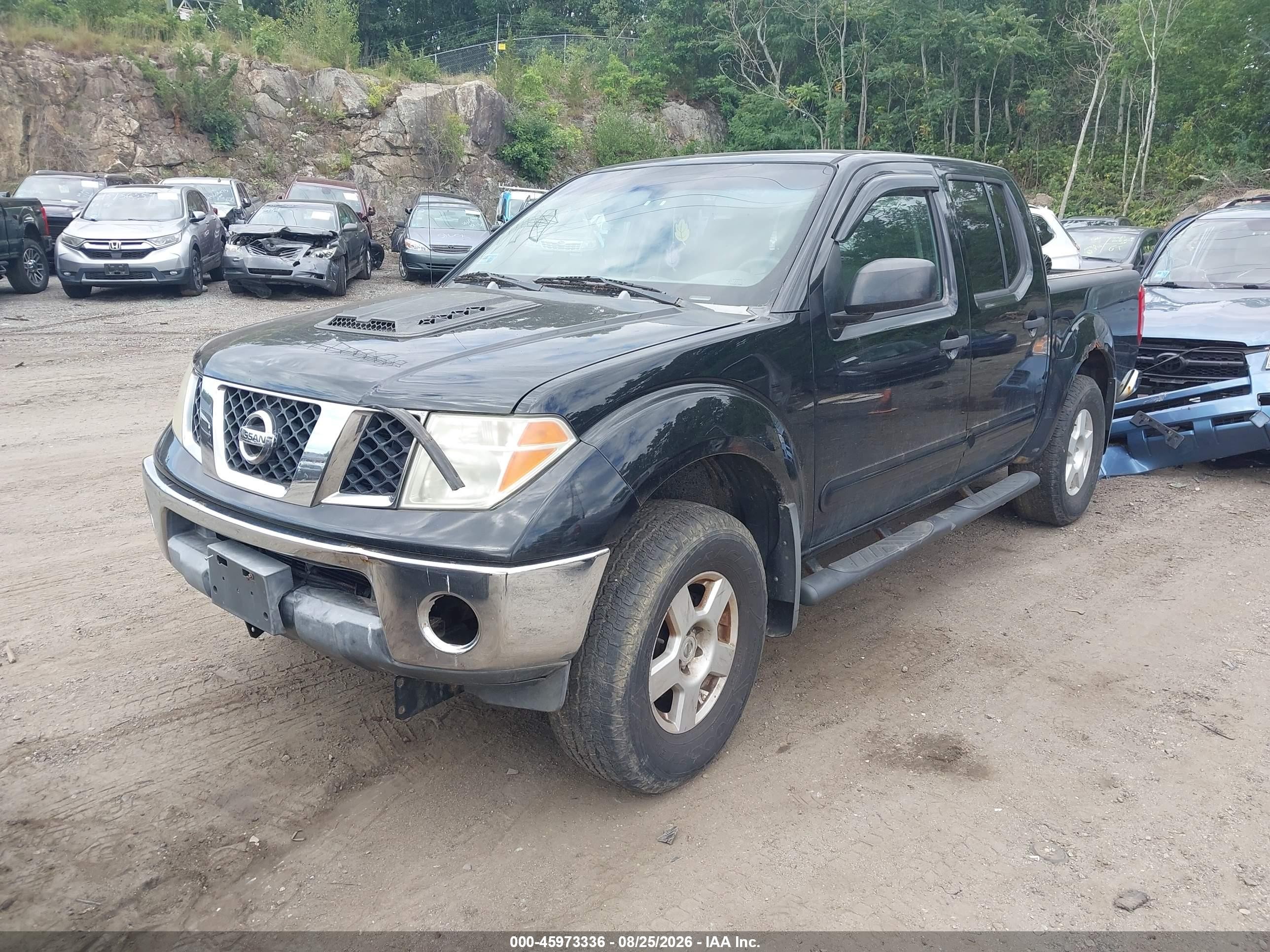 2005 Nissan Frontier Se Black vin: 1N6AD07WX5C448400